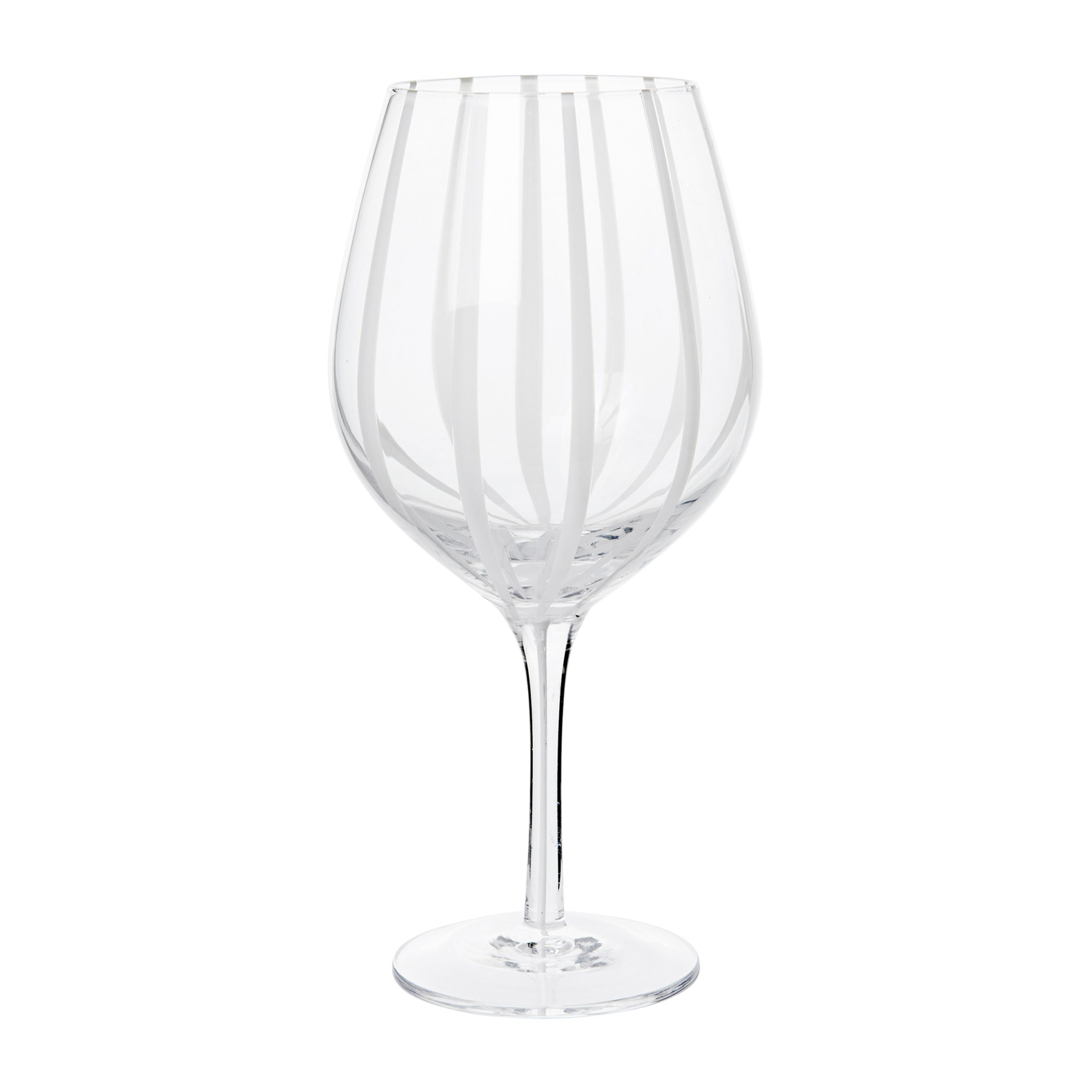 Copa de vino tinto Stripe 65 cl Clear-white stripes