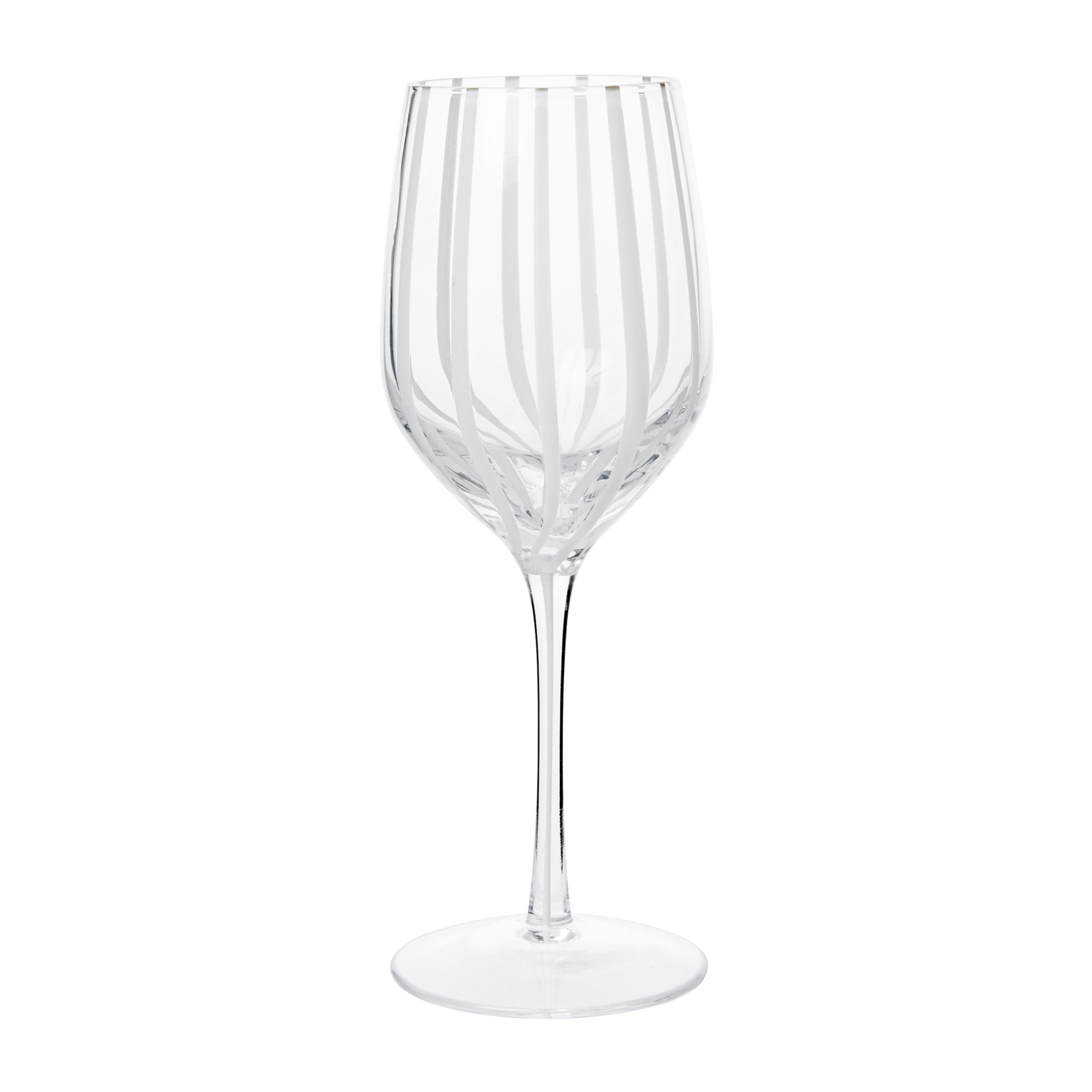 Copa de vino blanco Stripe 35 cl Clear-white stripes