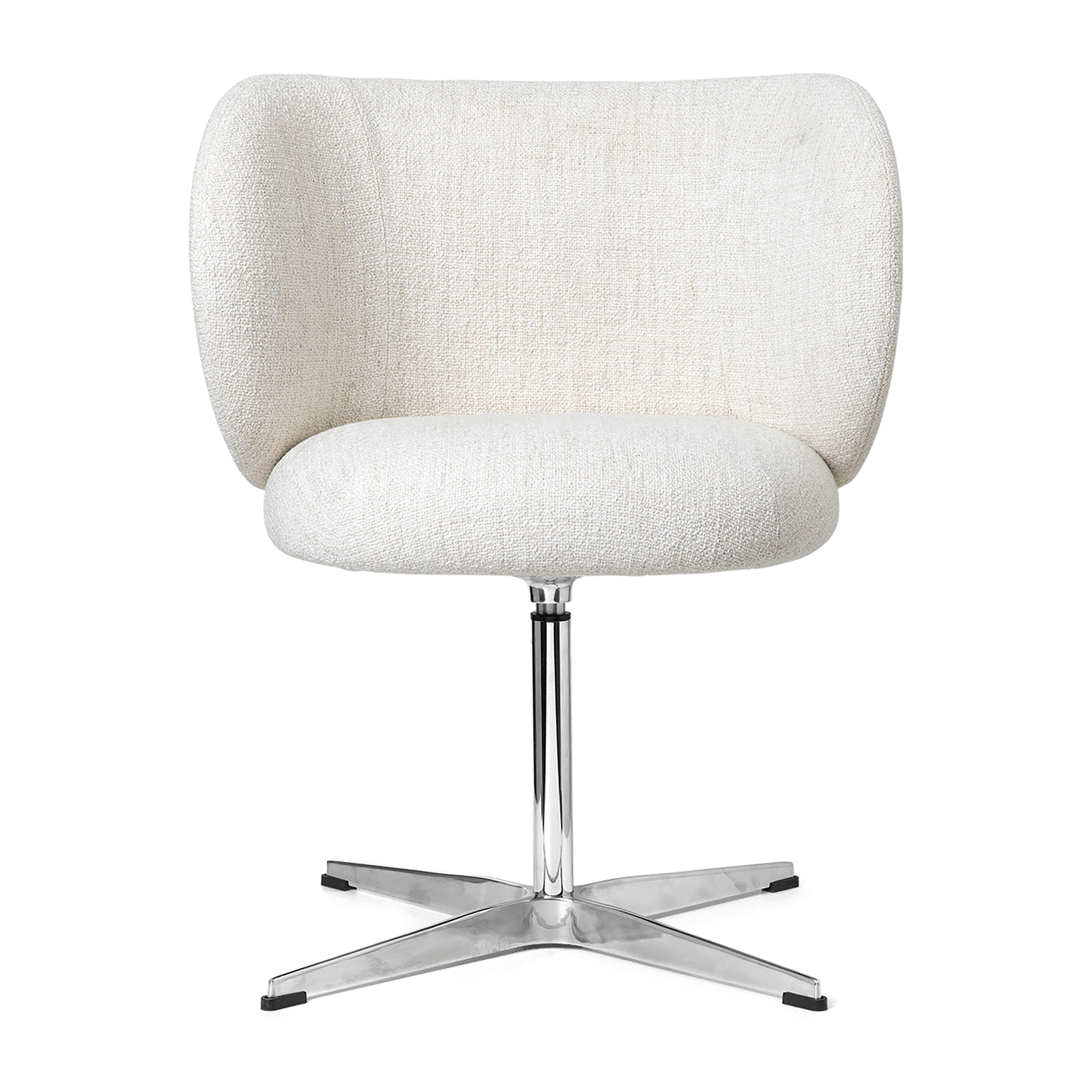 Silla Rico dining chair swivel bouclé Off-white