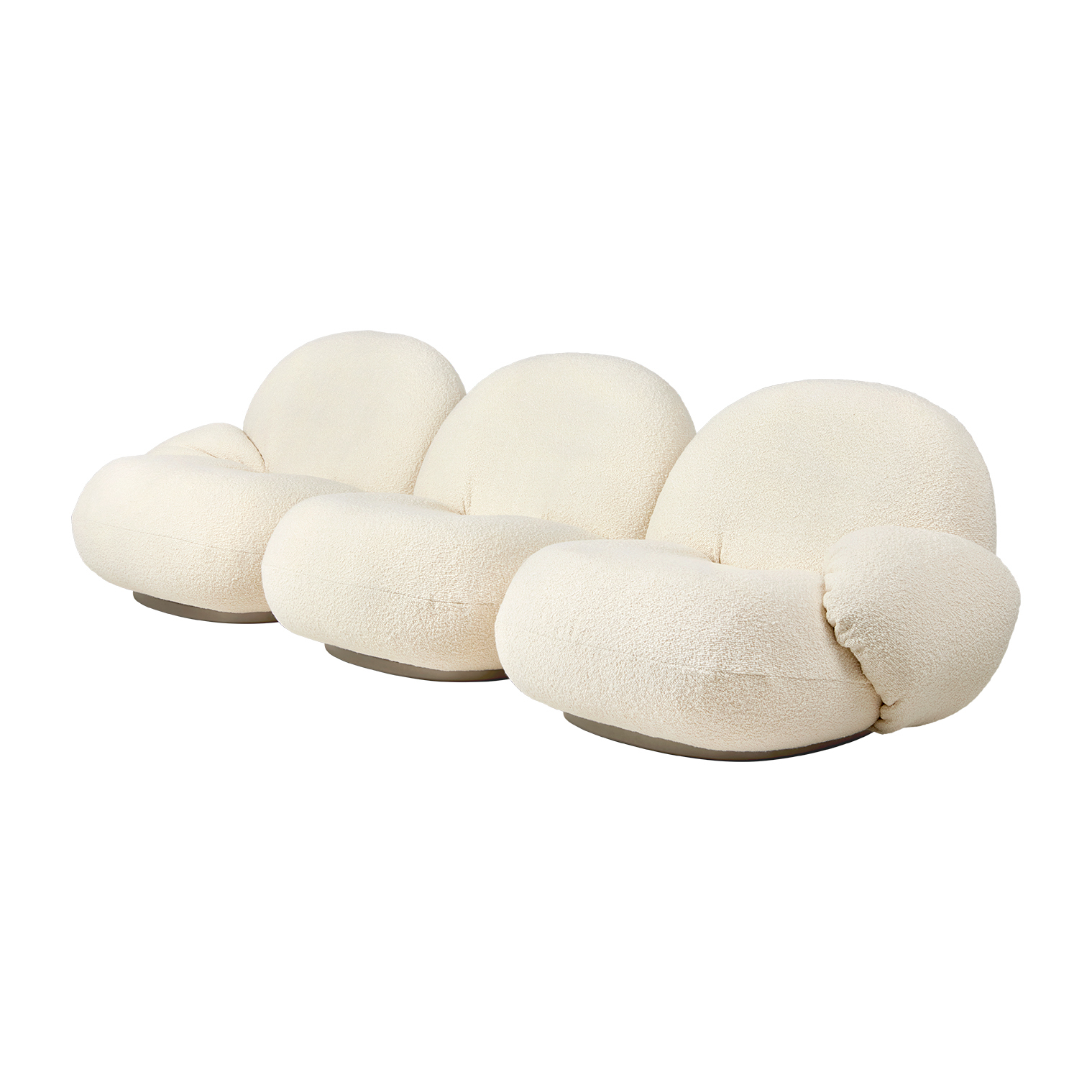 Sofá de 3 plazas con reposabrazos Pacha Karakorum 001-pearl gold