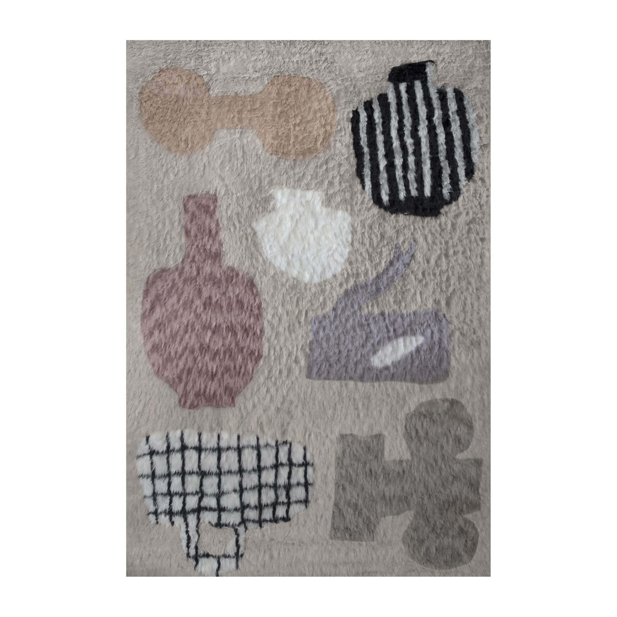 Alfombra de lana Picnic Beige, 250x350 cm