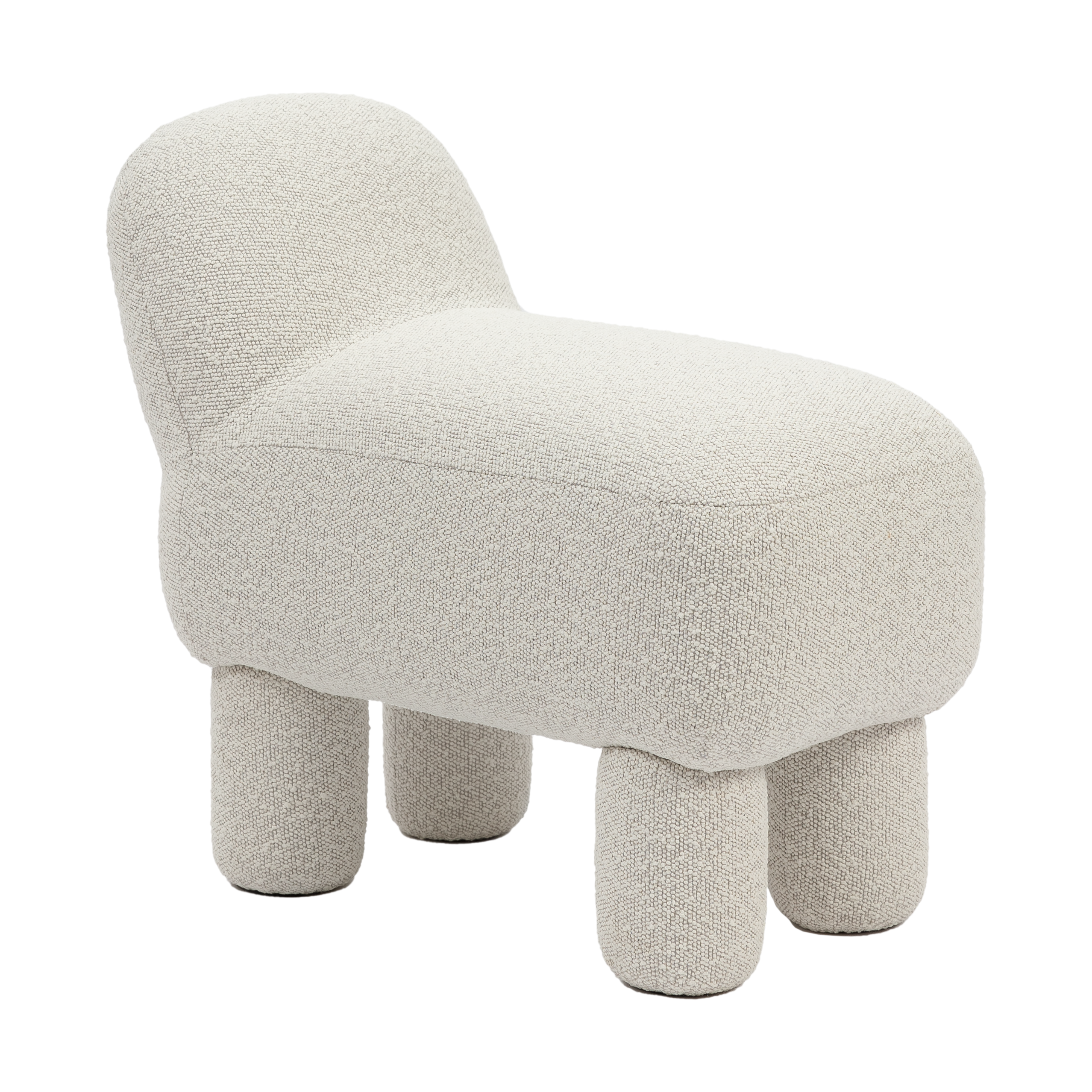 Asiento puff Lulu 36x65 cm Cream