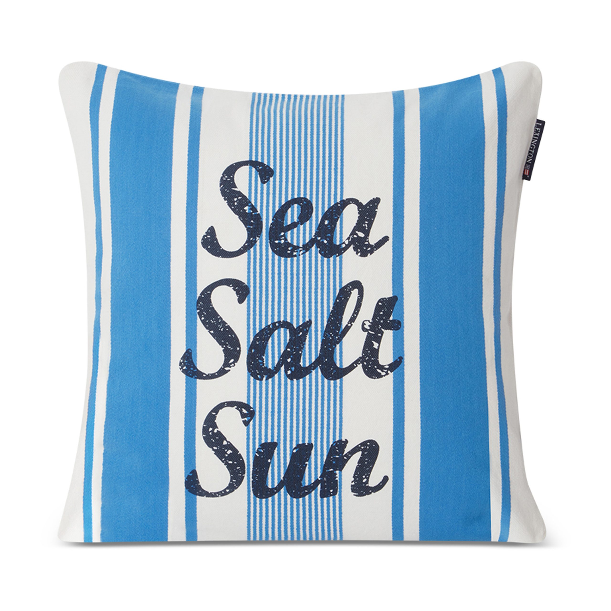 Funda de cojín Striped Sea Salt Sun 50x50 cm Azul-blanco