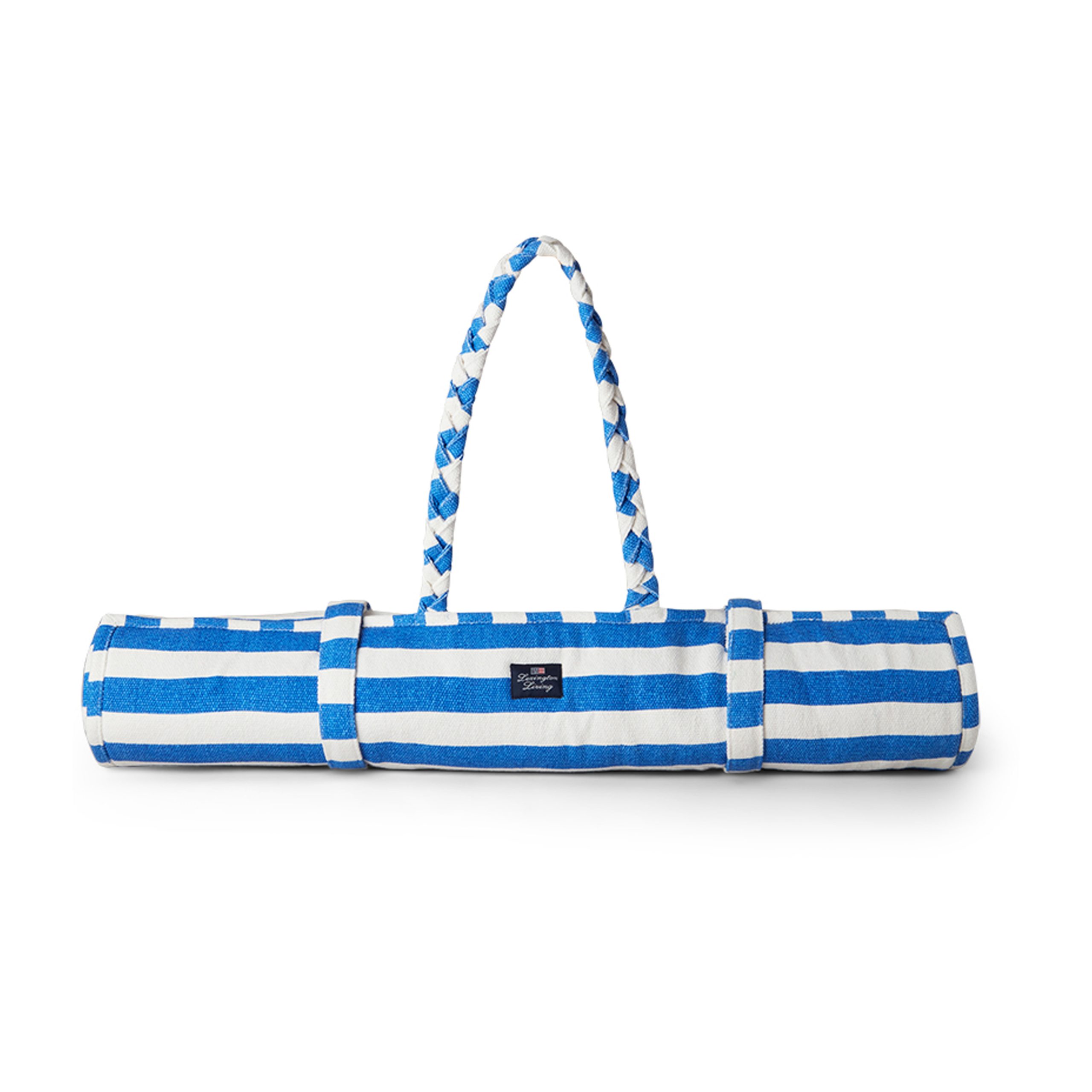 Alfombra de playa Striped 190x70 cm Azul-blanco