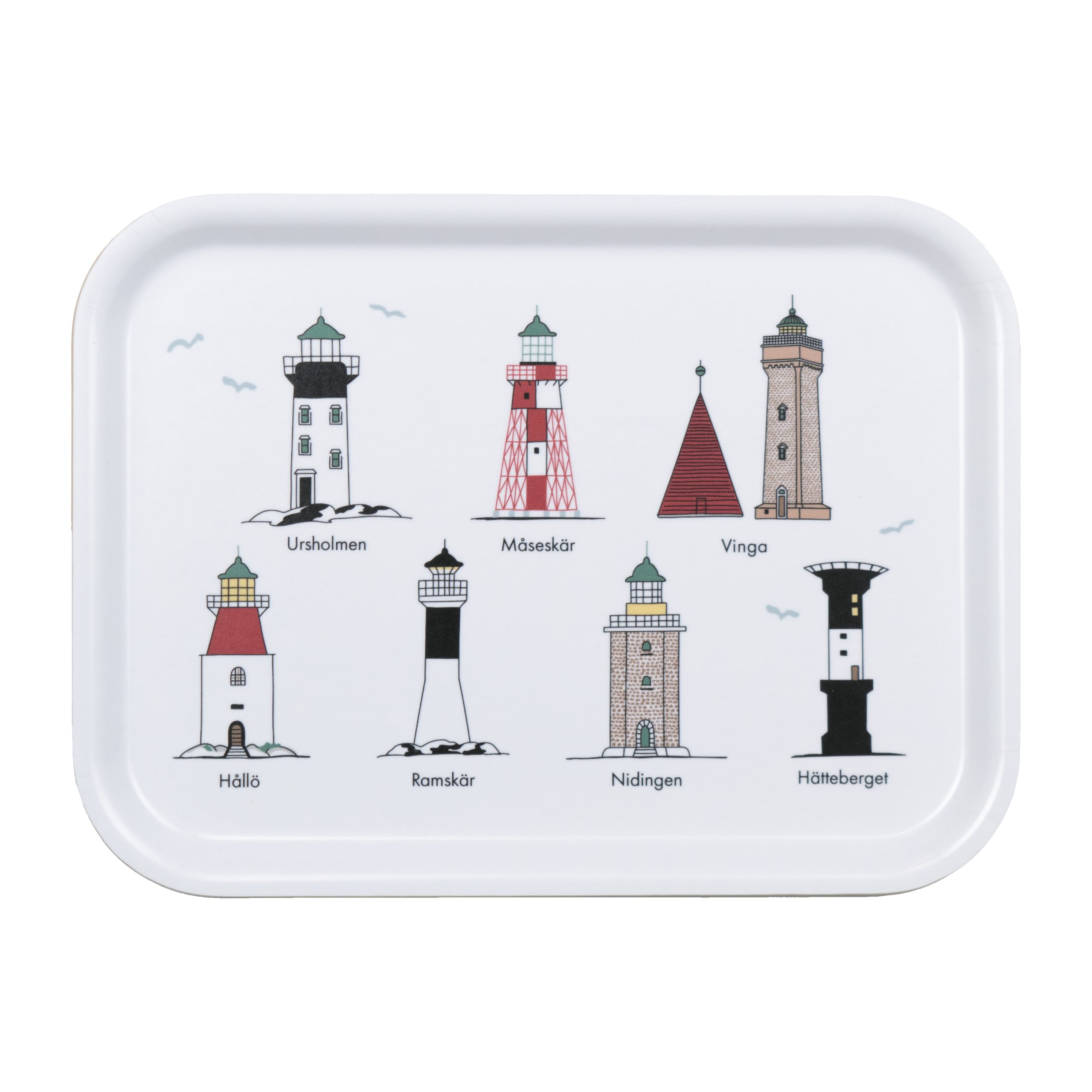 Bandeja Svenska fyrar 20x27 cm Multi