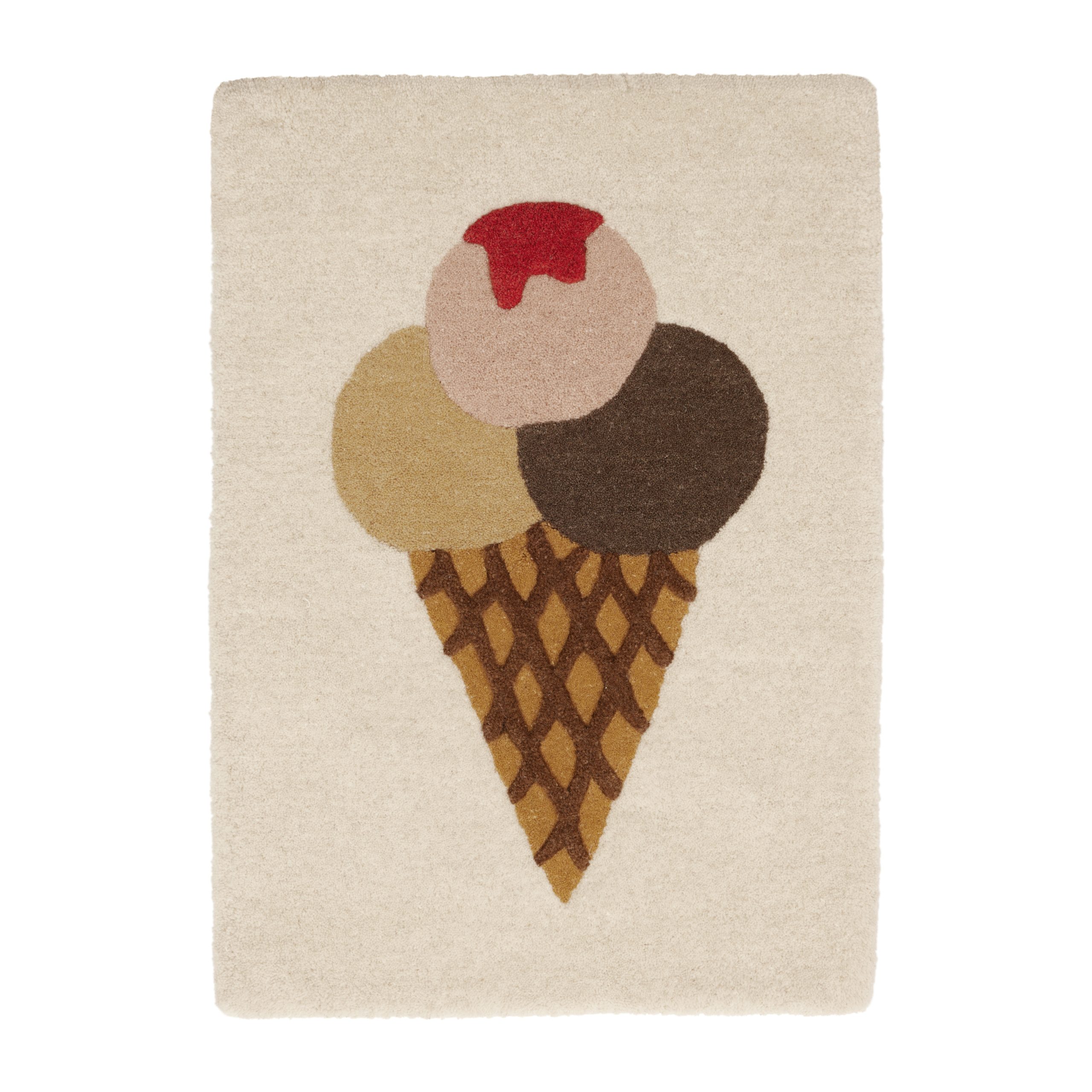 Alfombra infantil Ice Cream Tufted 45x65 cm Multi