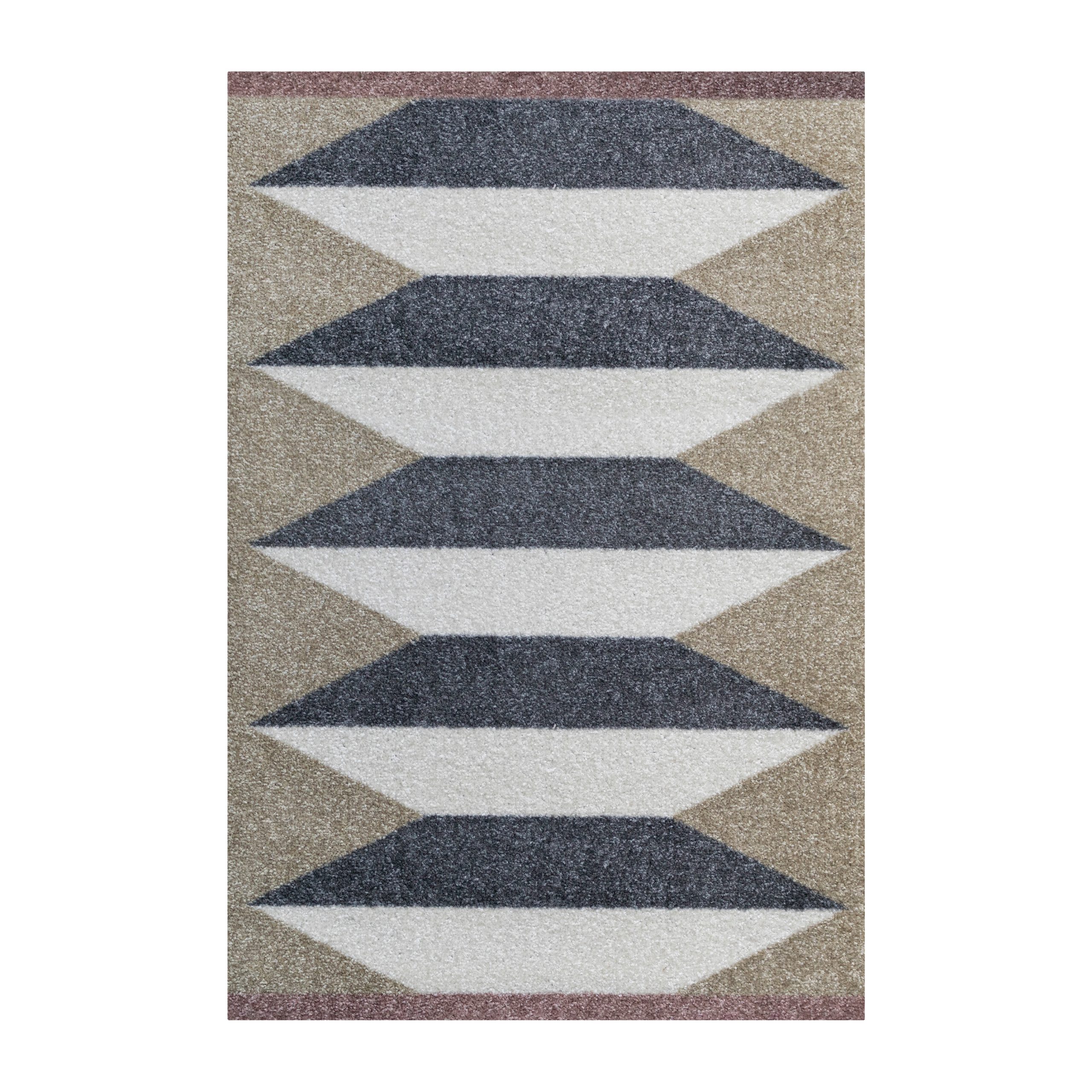 Felpudo Accordion all-round Sand, 55x80 cm