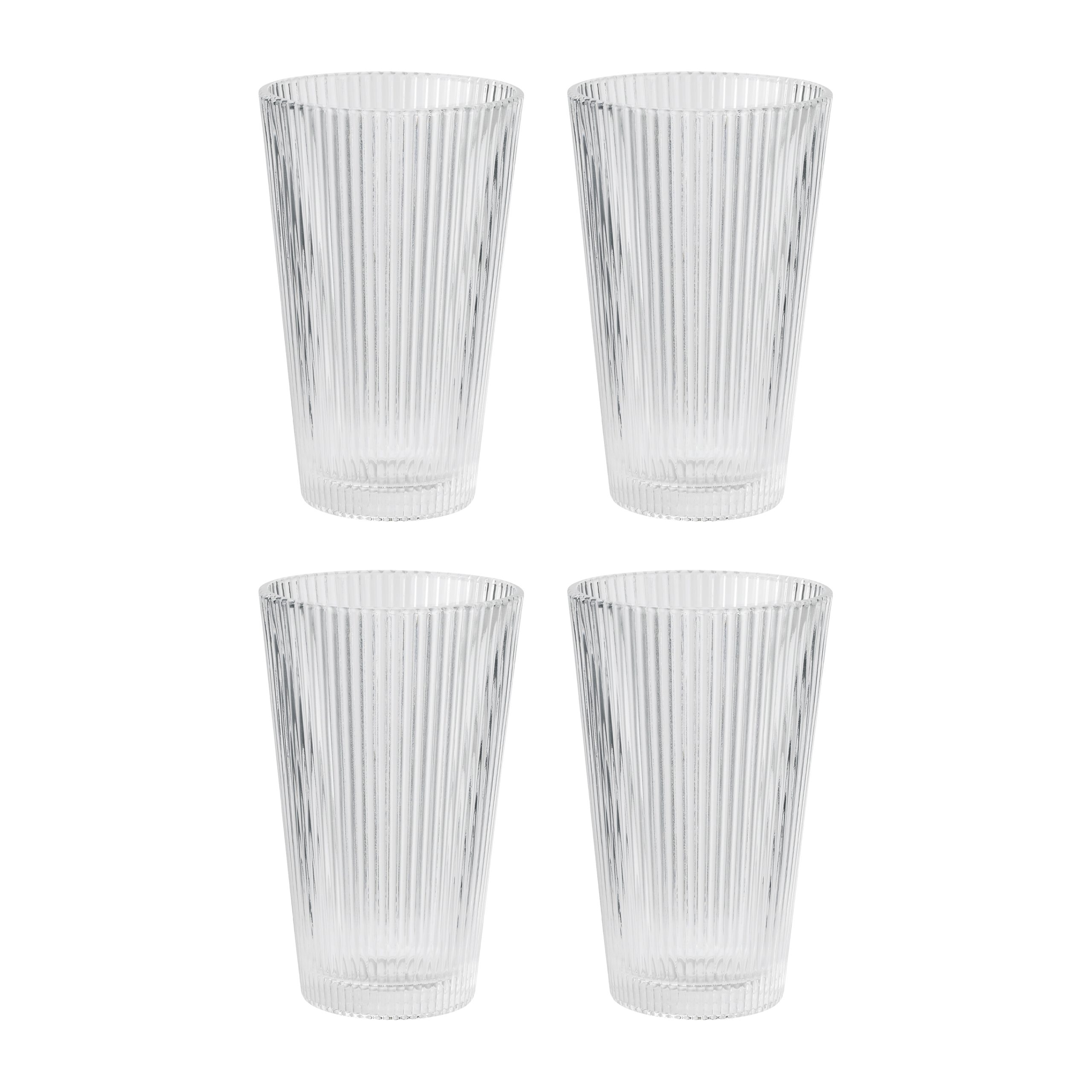 4 Vasos Pilastro 35 cl Clear