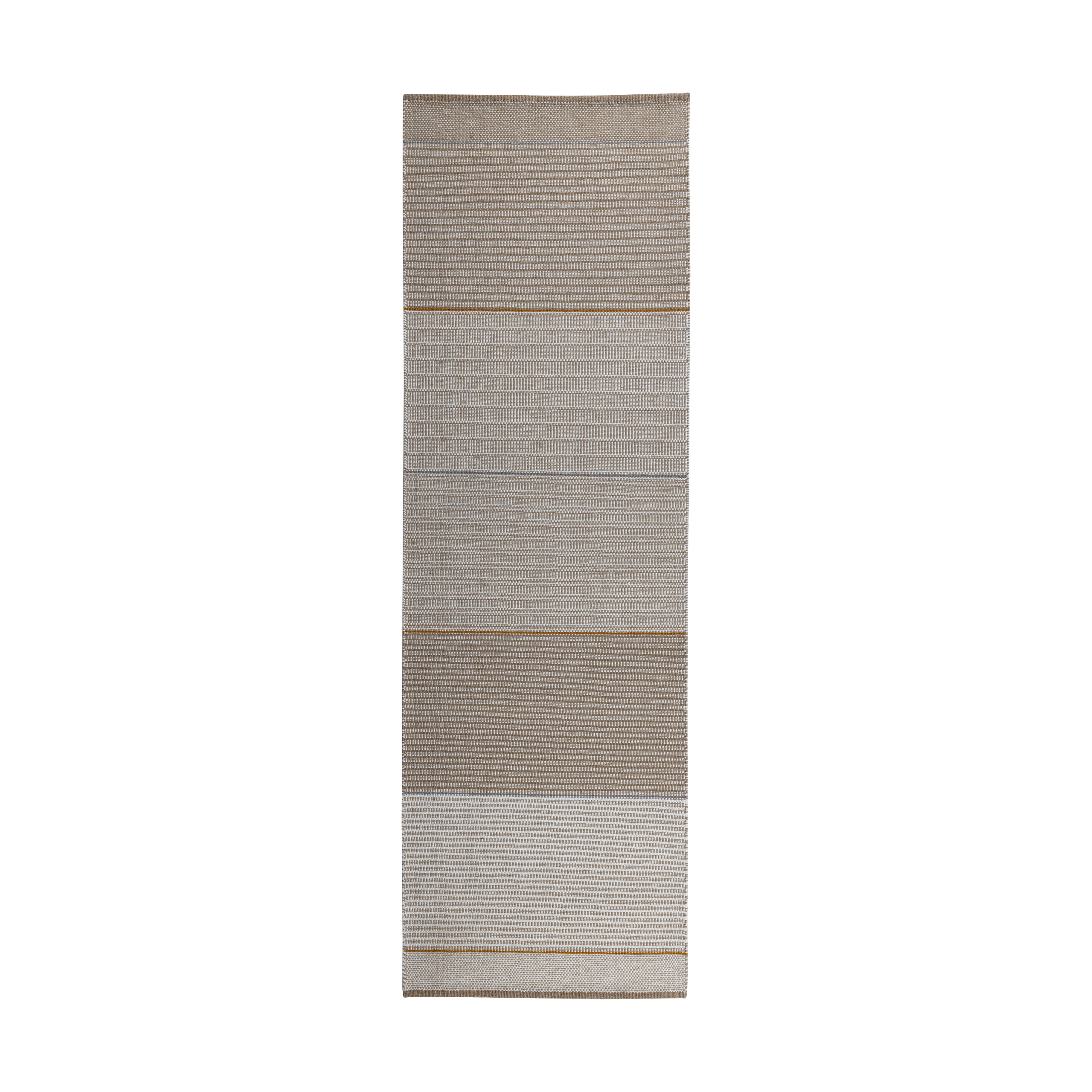 Alfombra de lana Tribulus Three Beige, 80x250 cm
