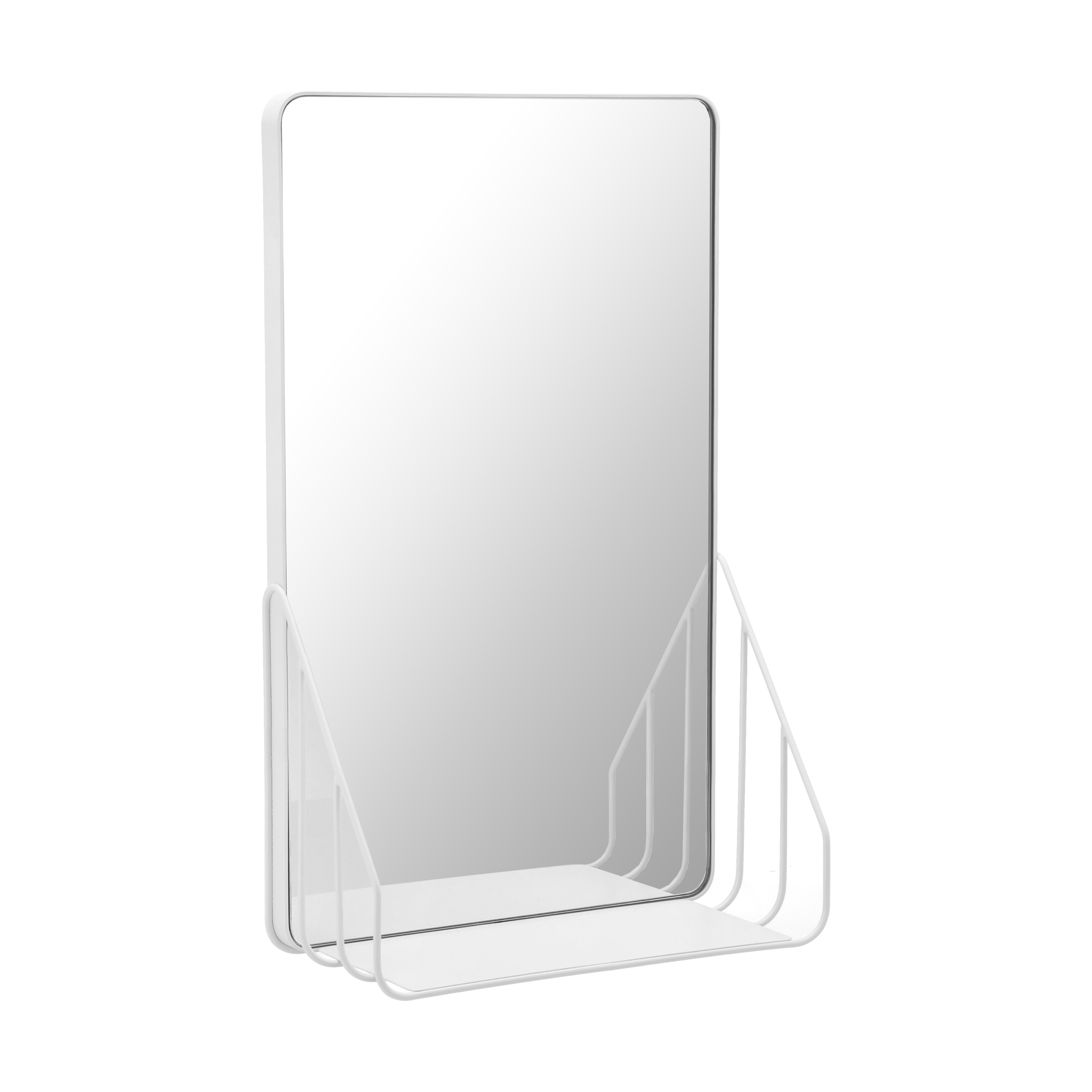 Espejo con estante Nod 30x50 cm White