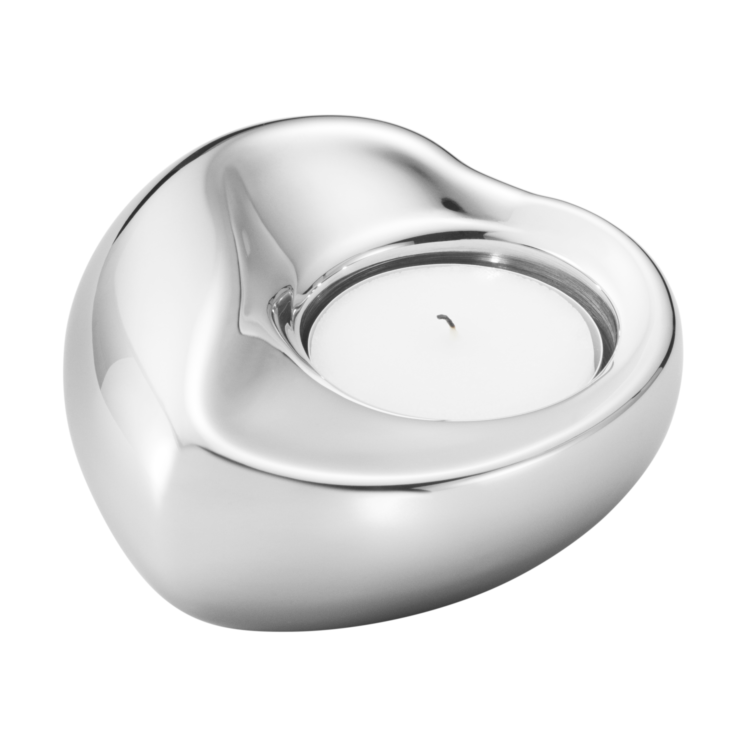 Portavelas Georg Jensen corazón Acero inoxidable