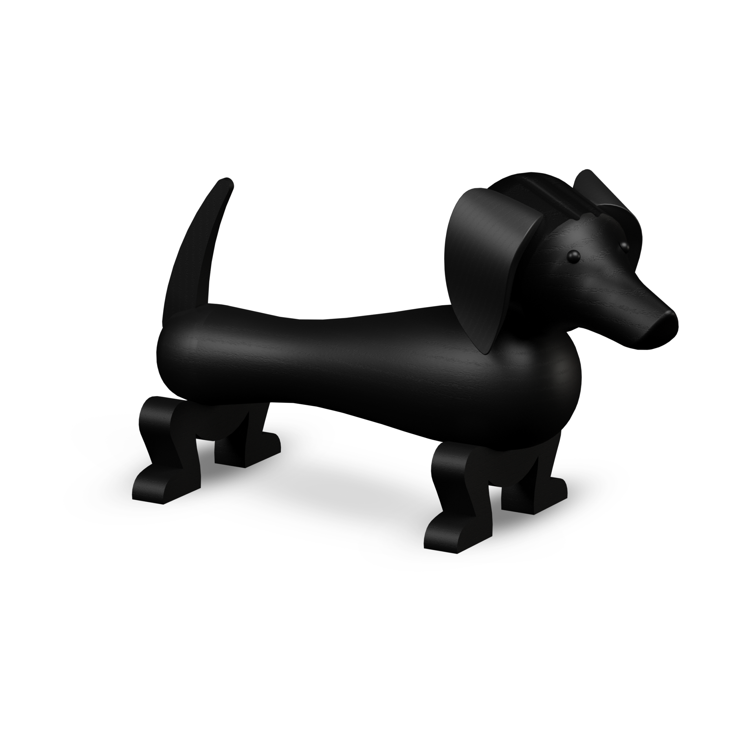 Perro Kay Bojesen 28,5 cm Roble oscuro teñido