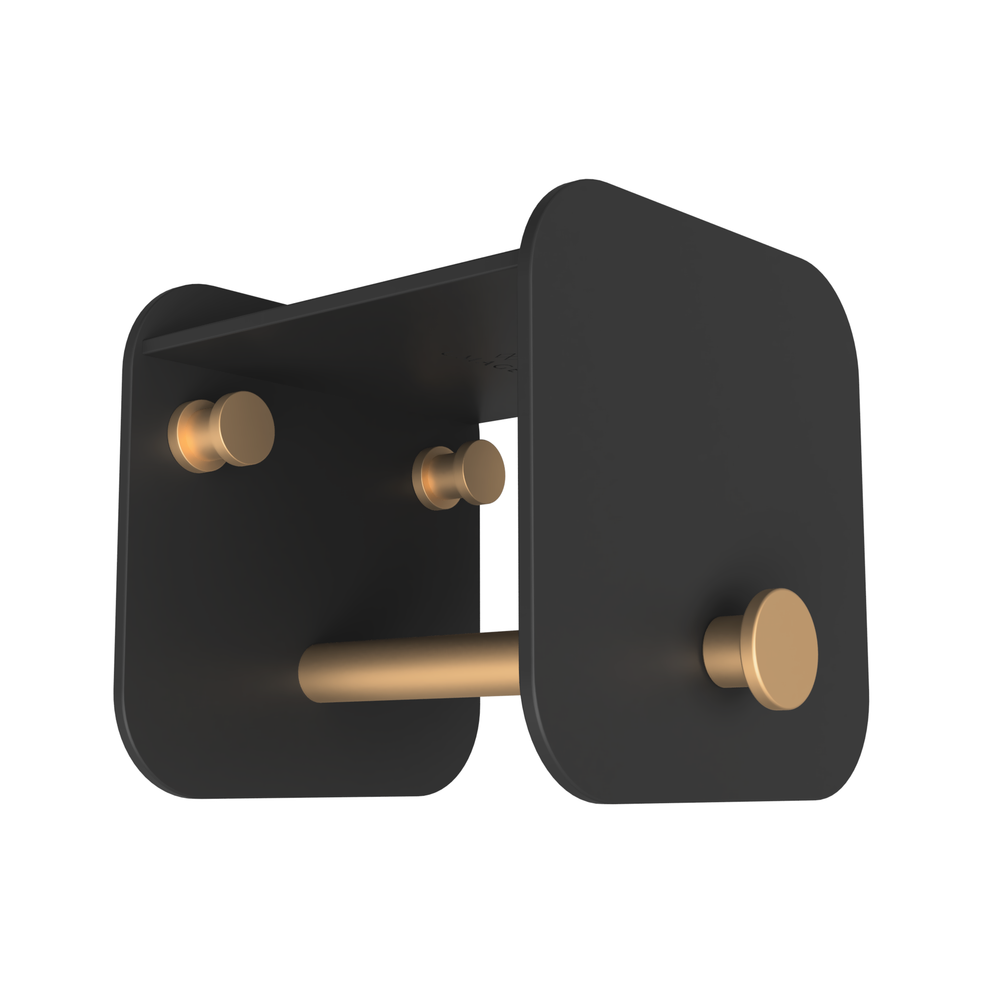 Colgador de pared Hang in There Black-brass