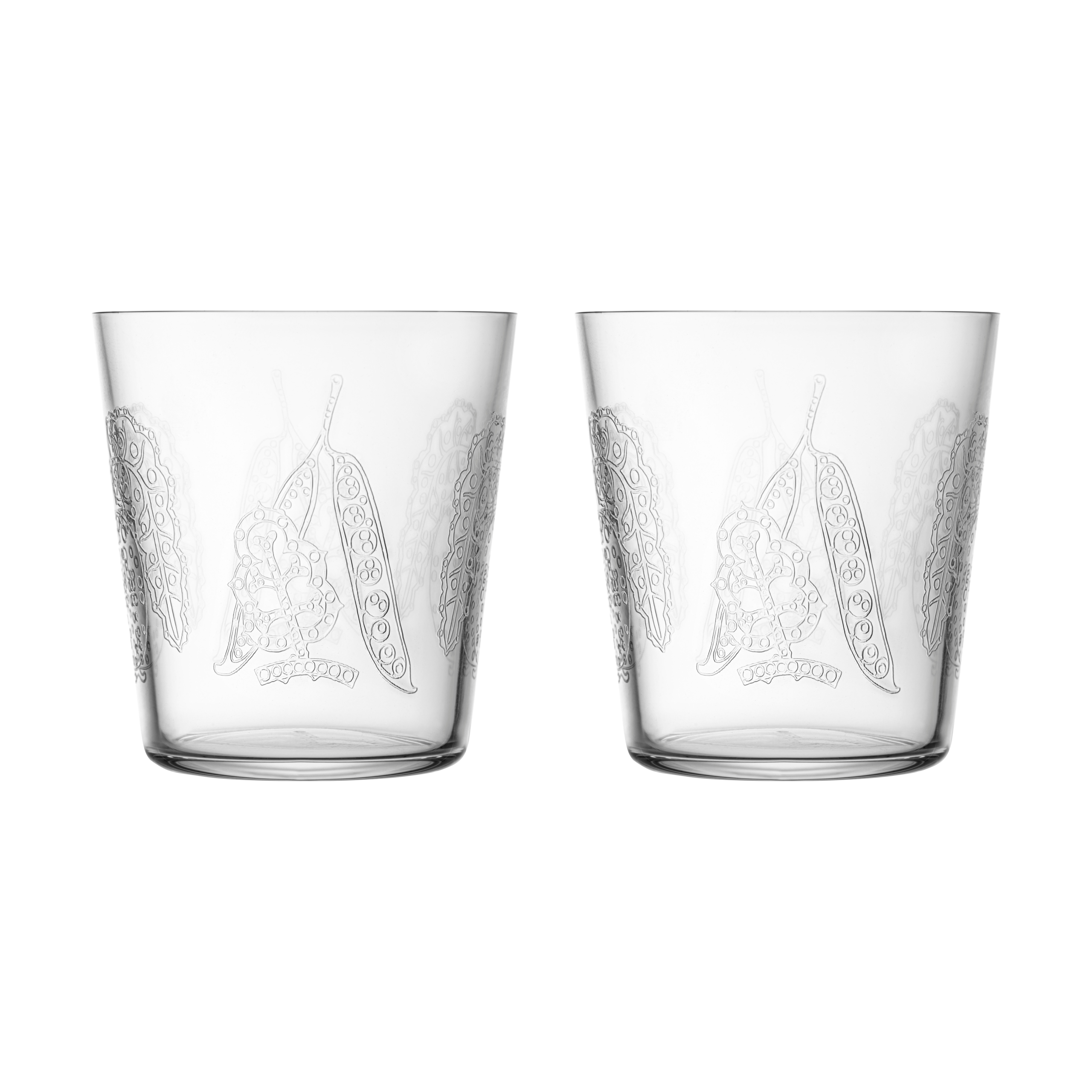 2 Vasos de agua Taika Sato 38 cl Transparente