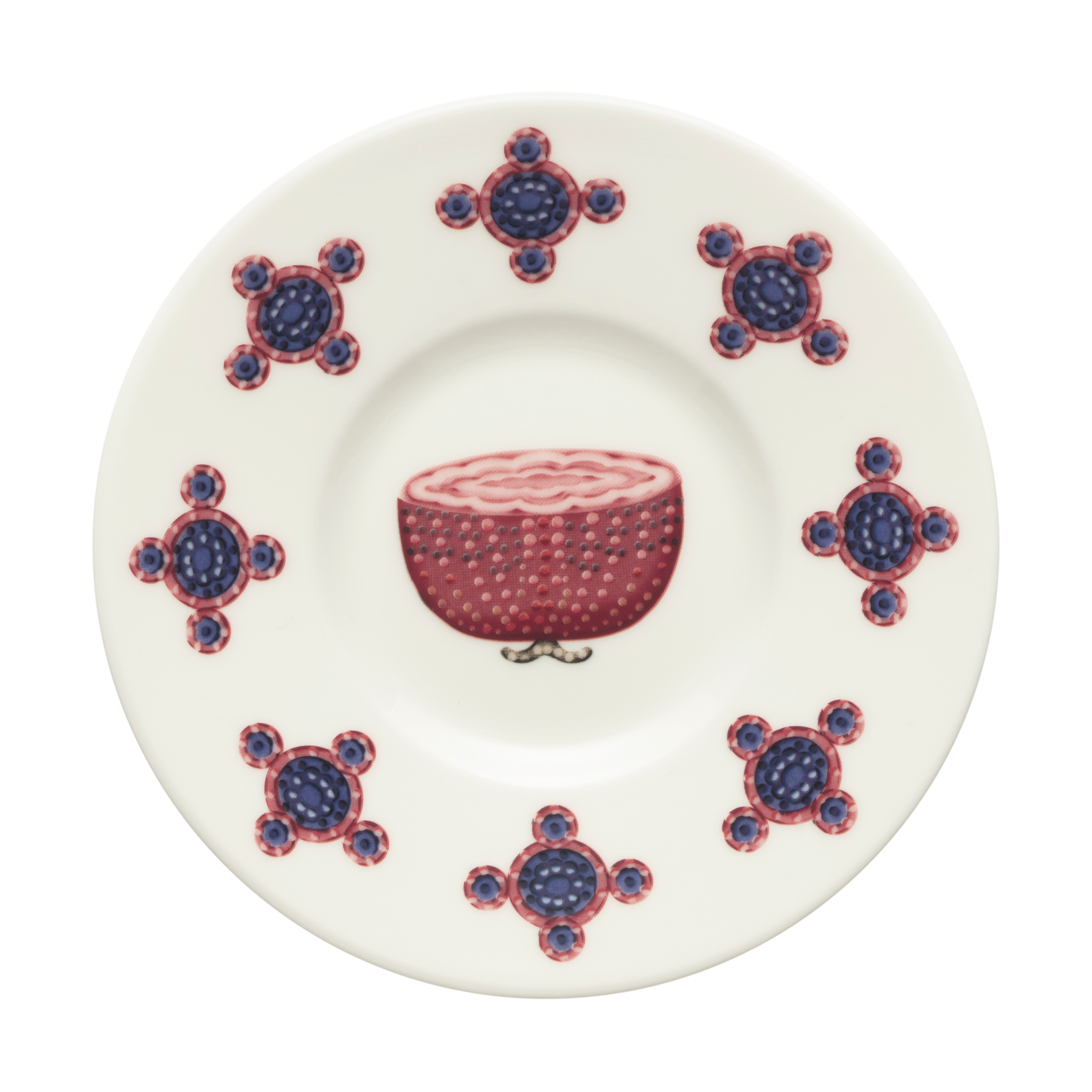 Platillo de café Taika Sato Ø15 cm Blanco-multicolor