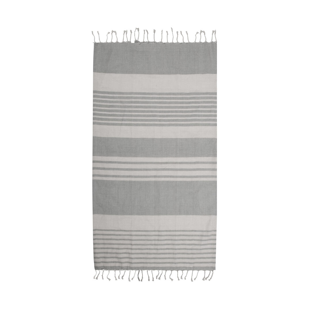Toalla de baño Ella hamam a rayas 145x250 cm Gris