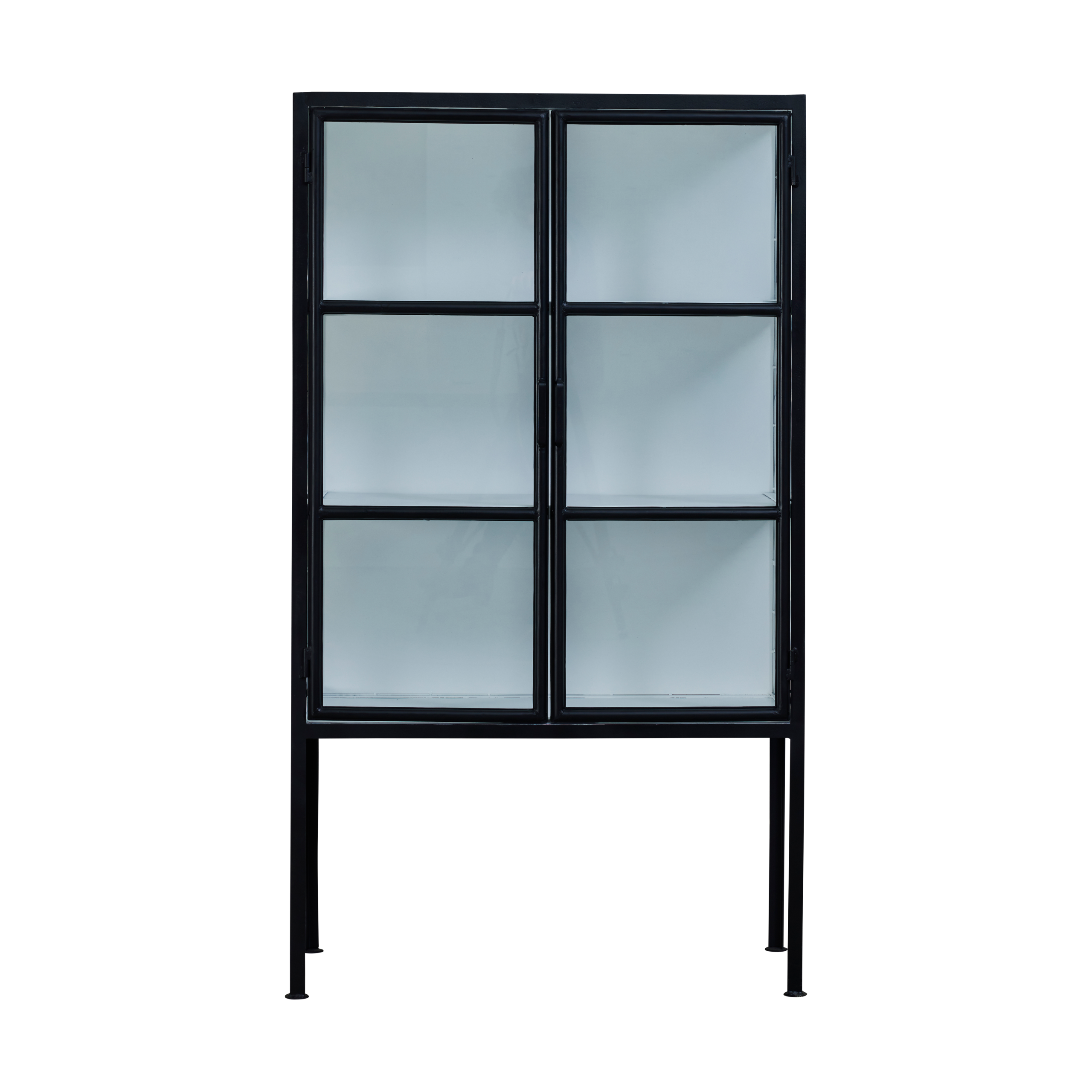 Vitrina Depot 85x40x150 cm Black-white