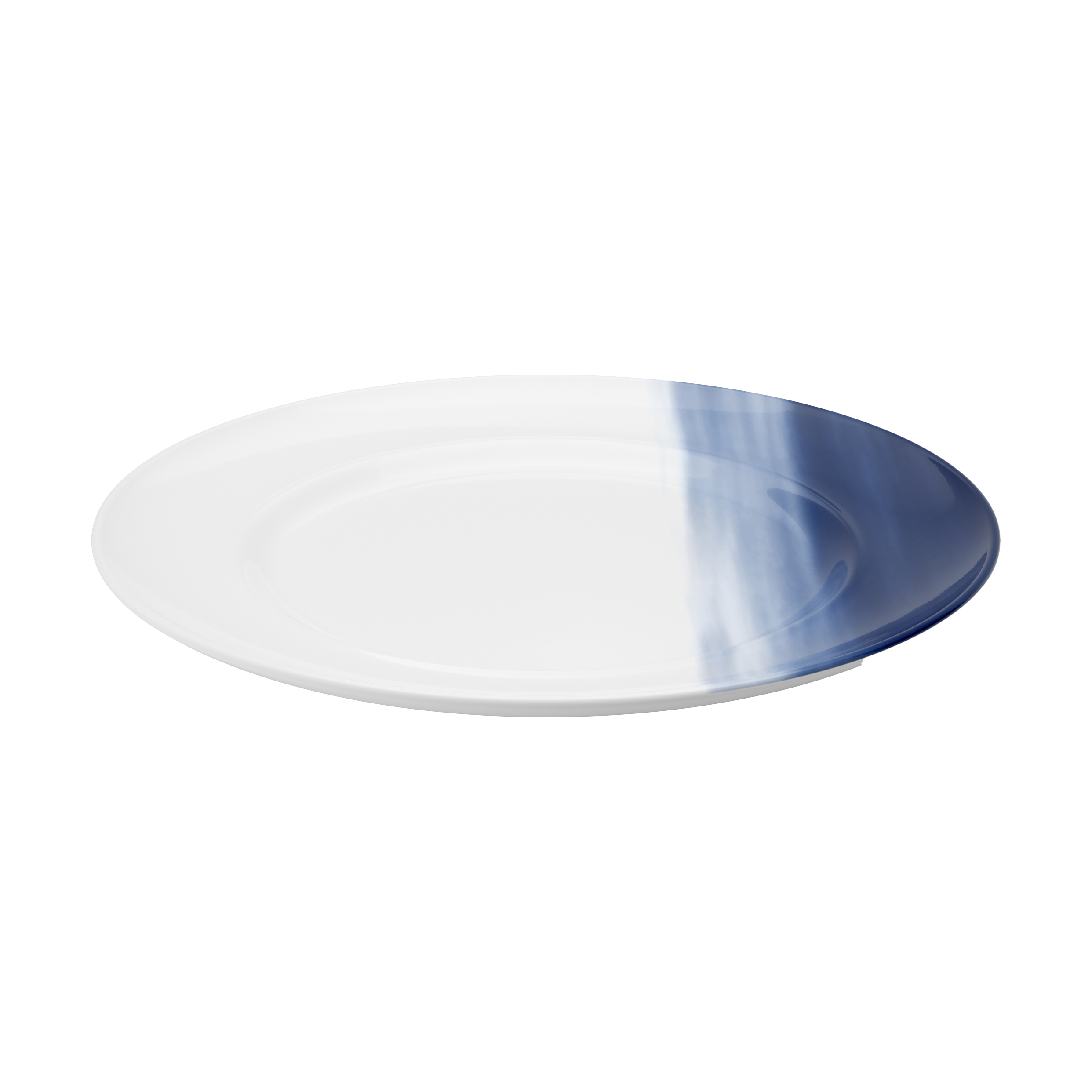 Plato Koppel decorado Ø22 cm Blanco-azul