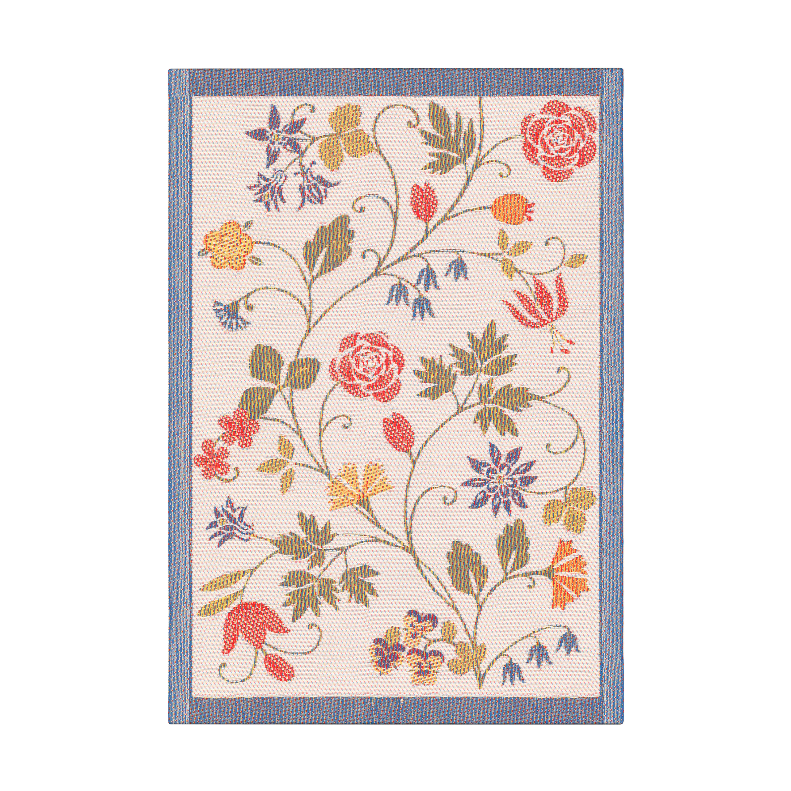 Paño de cocina Flower 35x50 cm Rojo-negro