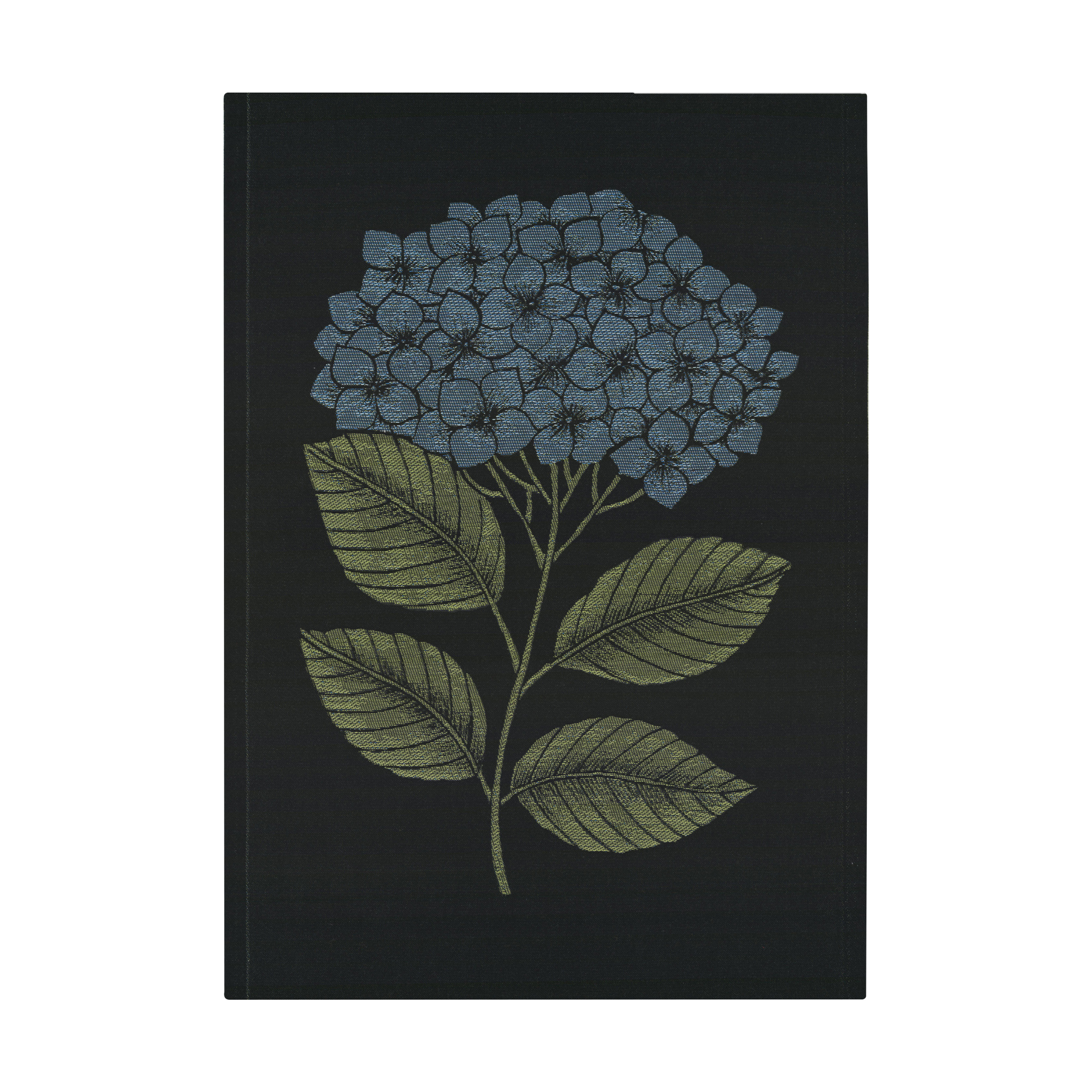 Paño de cocina Hydrangea 48x70 cm Negro-azul