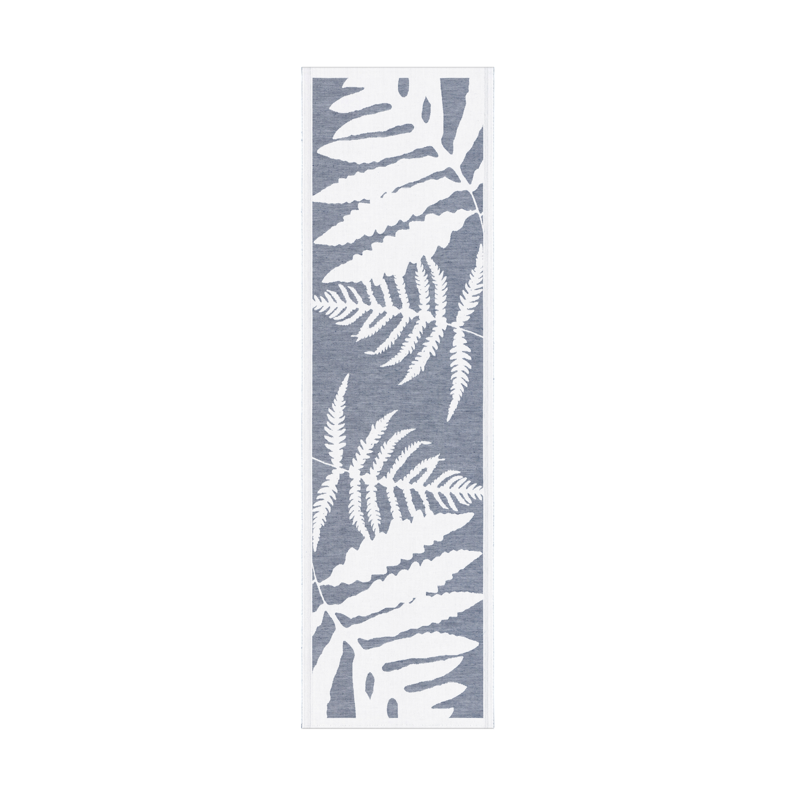 Camino de mesa Ormbunkar 35x120 cm Azul-blanco