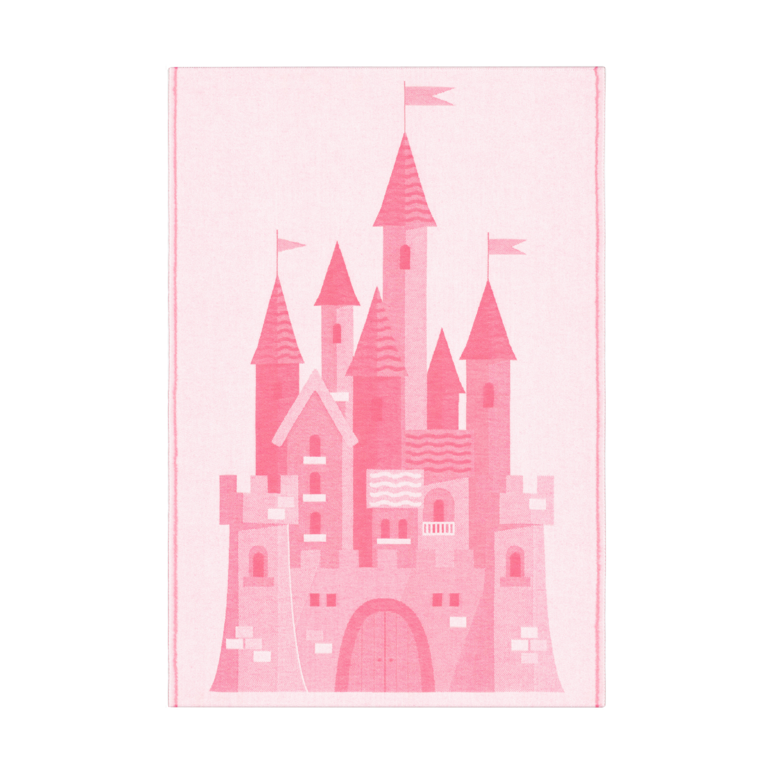 Manta infantil Castle 72x105 cm Rosa