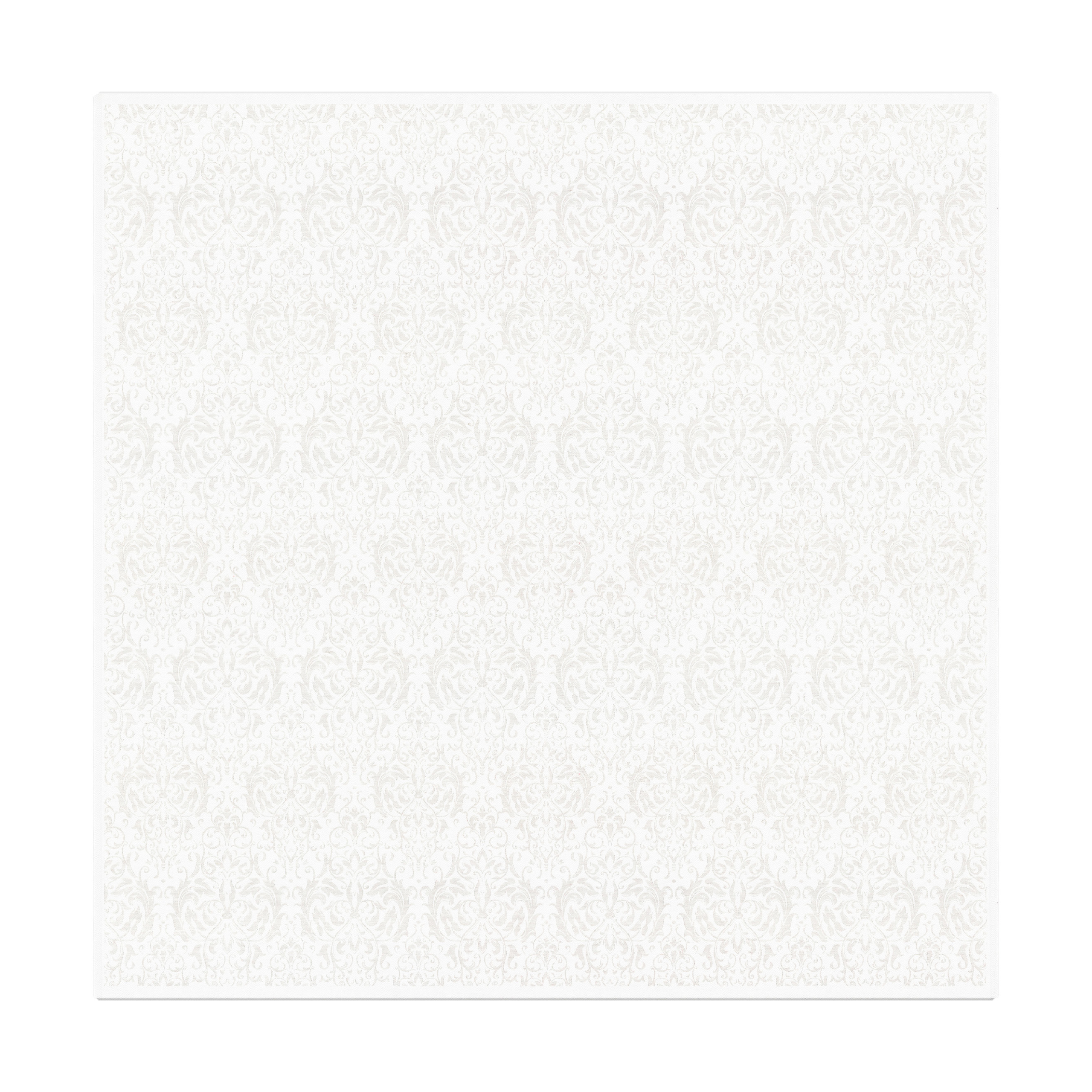 Mantel Medaljong 150x150 cm Blanco