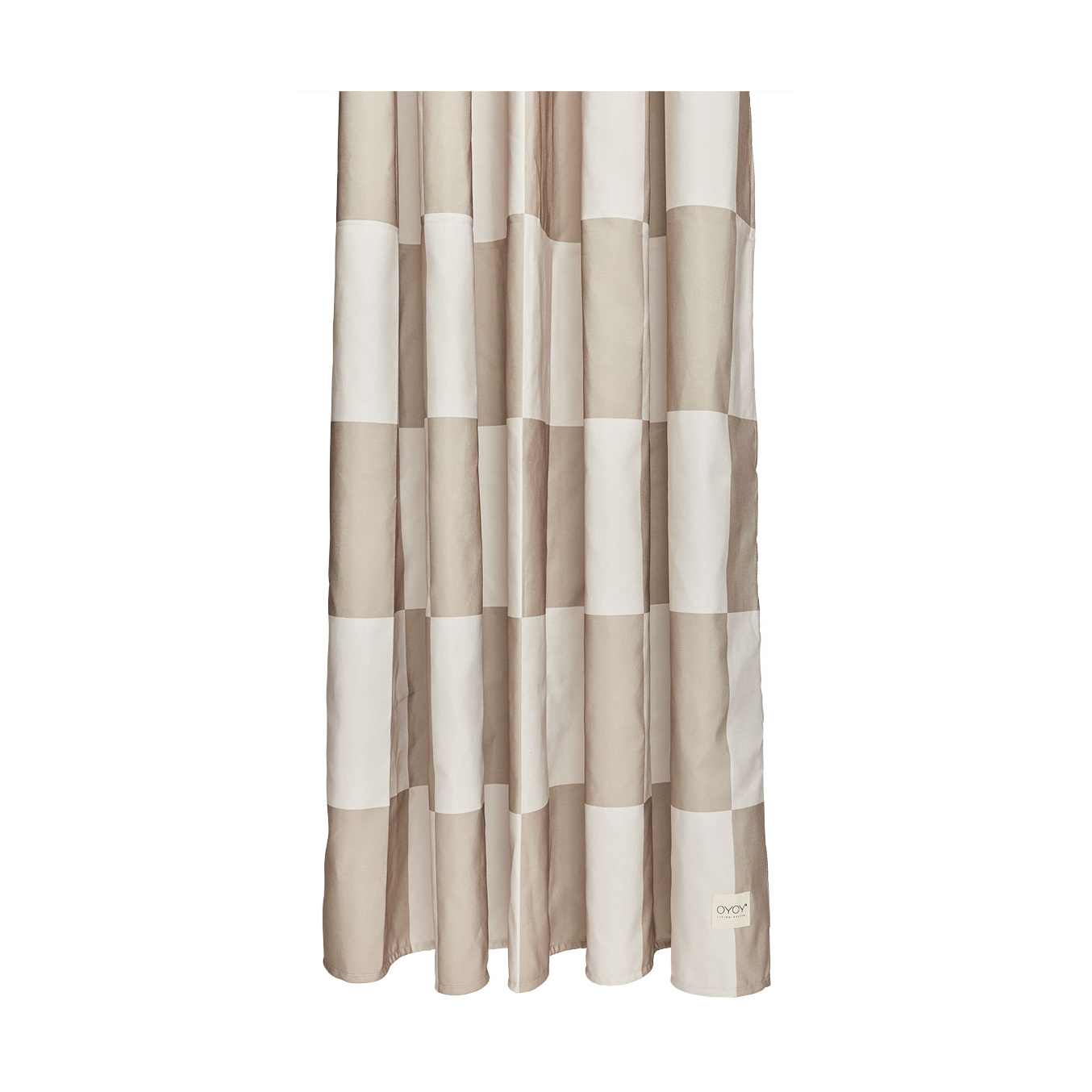 Cortina de ducha Chess 180x180 cm Clay-offwhite