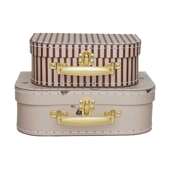 Set de maletas Mini crocodile & stripes Clay
