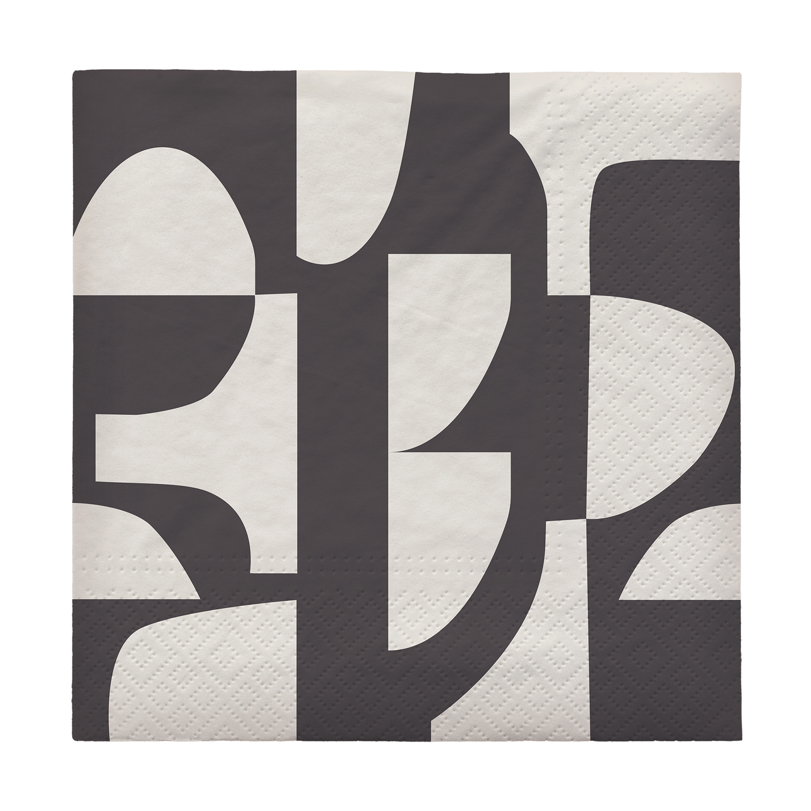 20 Servilletas Lara 33x33 cm Black-off white