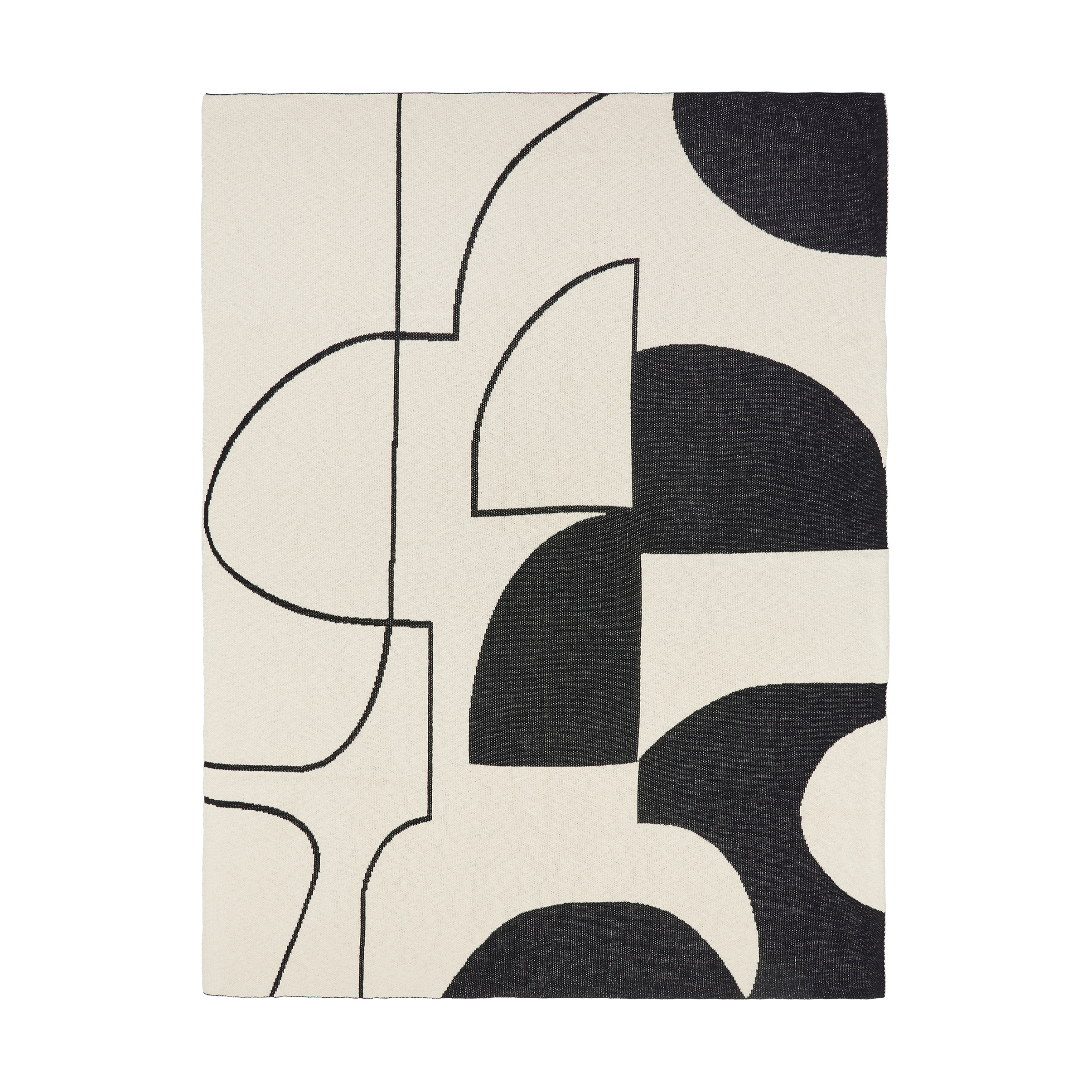 Manta Maren 130x180 cm Black-off white