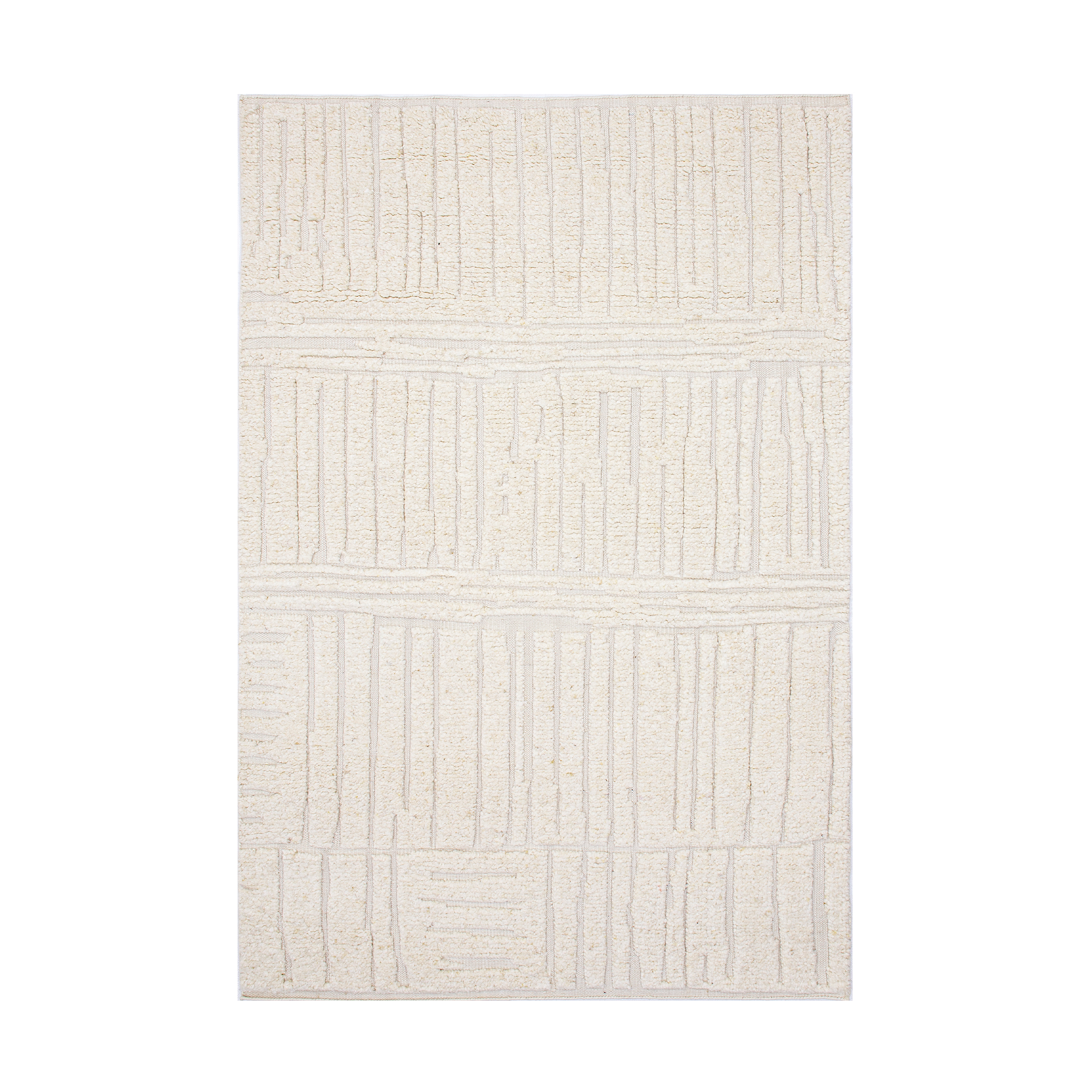 Alfombra de lana Sandnes White, 170x240 cm