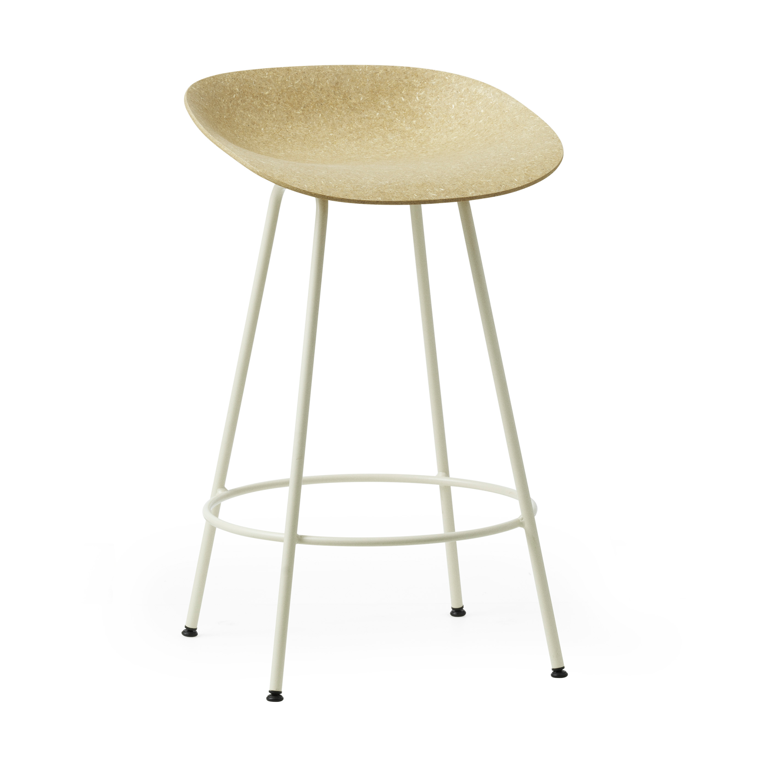 Taburete de bar Mat Barstool 65 cm Hemp-cream steel