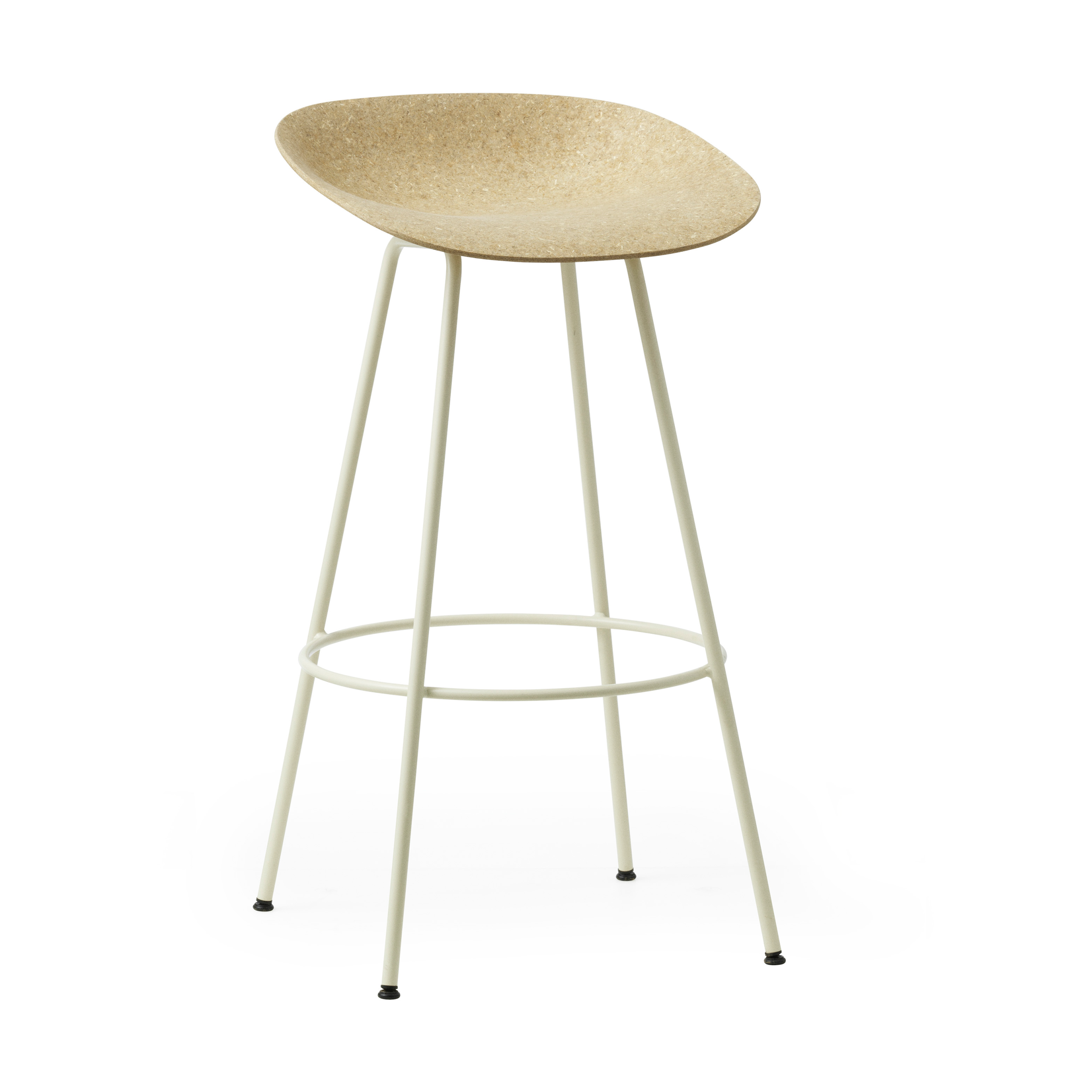 Taburete de bar Mat Barstool 75 cm Hemp-cream steel