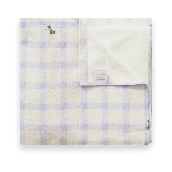 Toalla Gingham Sorrel Blue Terry 100x150 cm