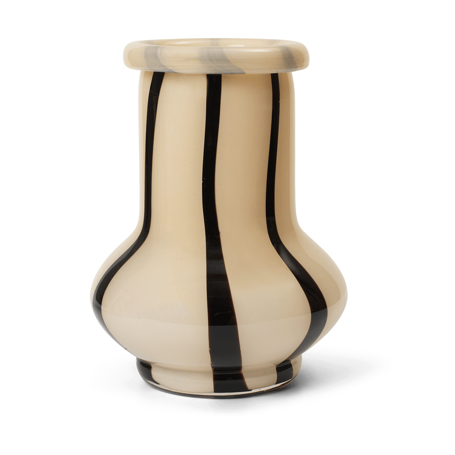 Jarrón Riban 24 cm Cream