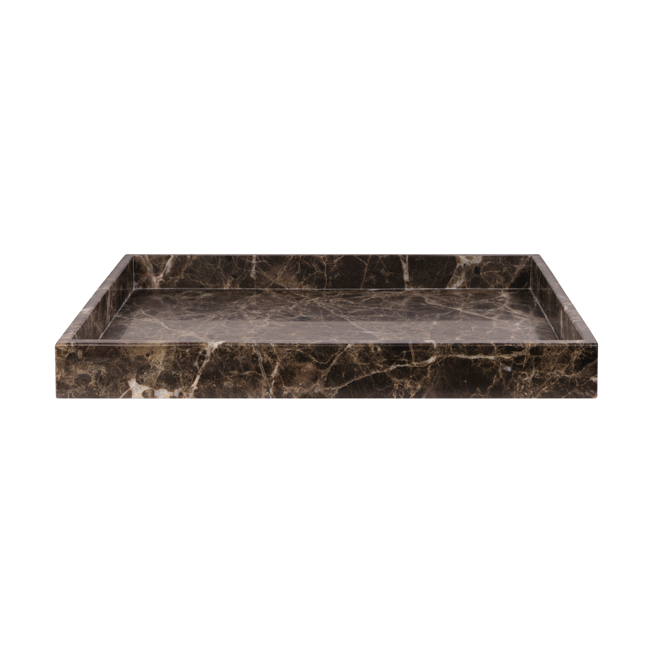 Bandeja decorativa Marble large 30x40 cm Brown