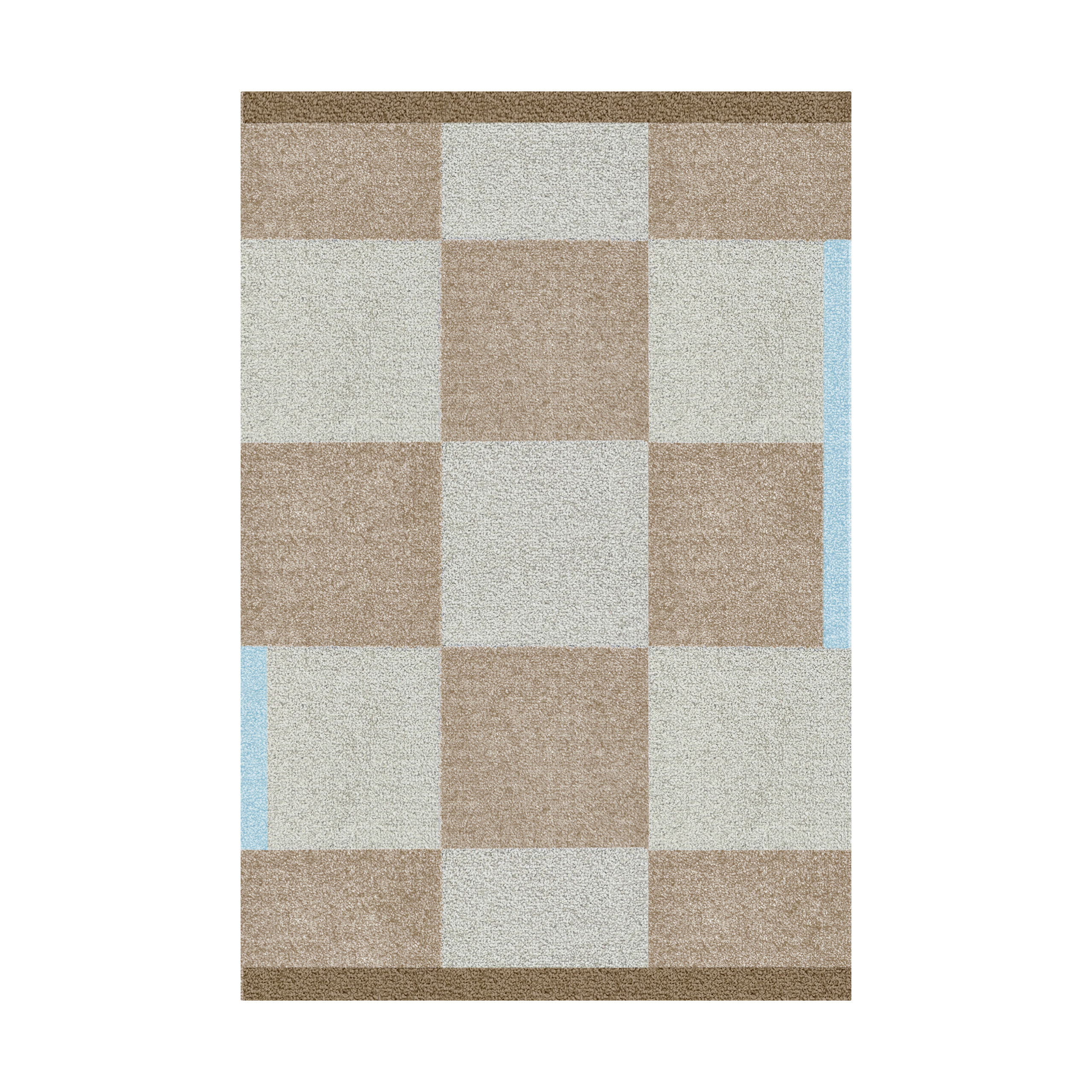 Alfombra de pasillo Square all-round Camel, 55x80 cm