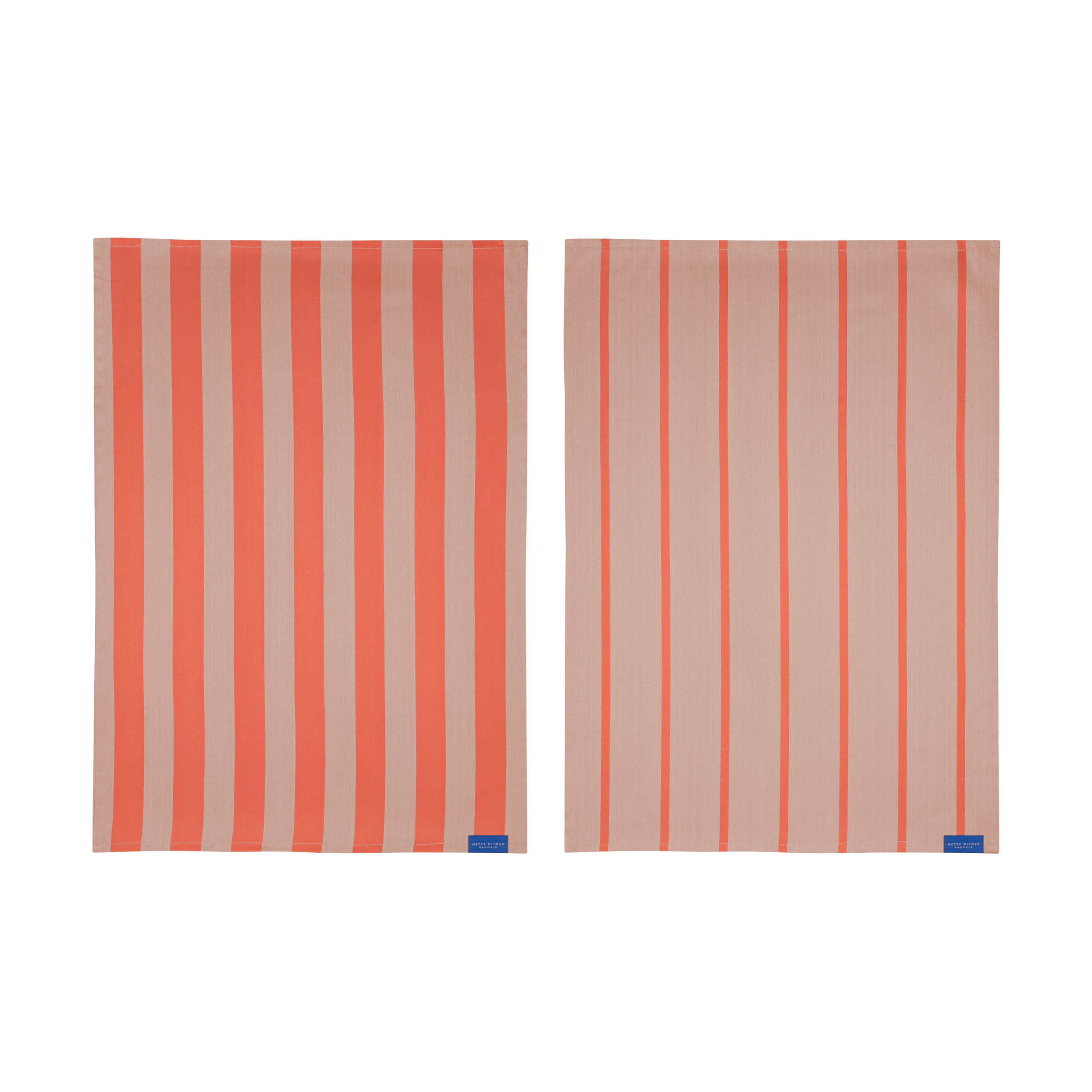 2 Paños de cocina Stripes 50x70 cm Latte