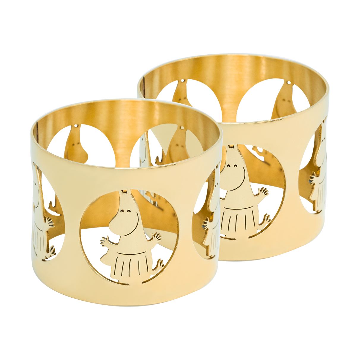 2 Anillos servilleteros Hilke X Mumins mamá Moomin Latón