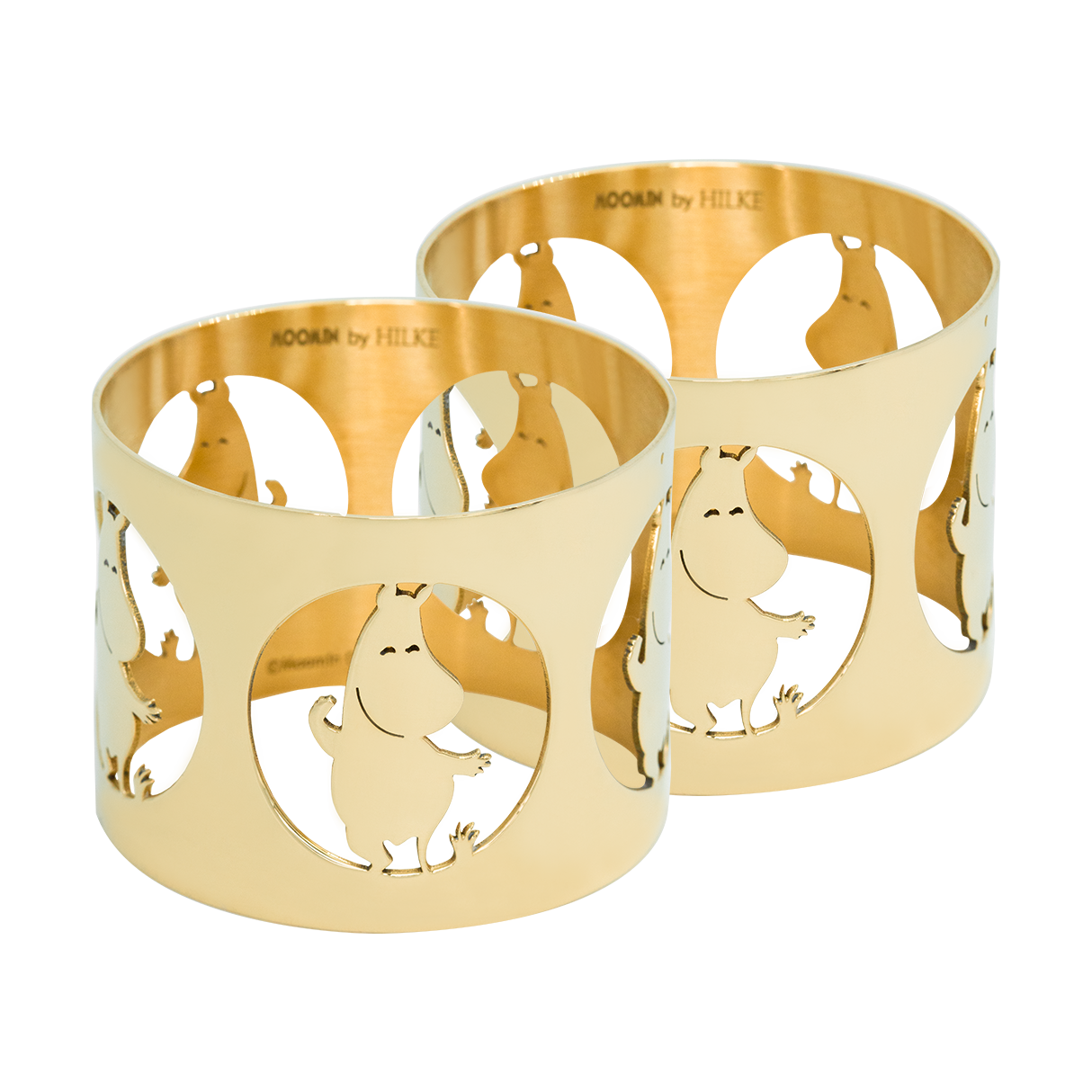 2 Anillos servilleteros Hilke X Mumins trol Moomin Latón