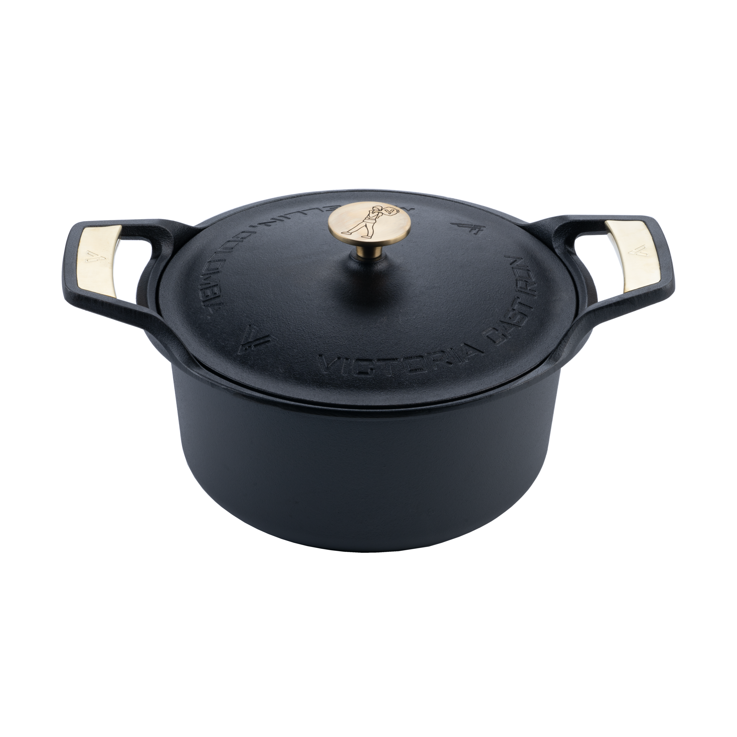 Cazuela con tapa Signature hierro fundido 5,5 litros Negro