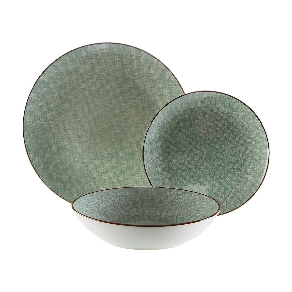 Vajilla Versa Verde Porcelana 18 Piezas