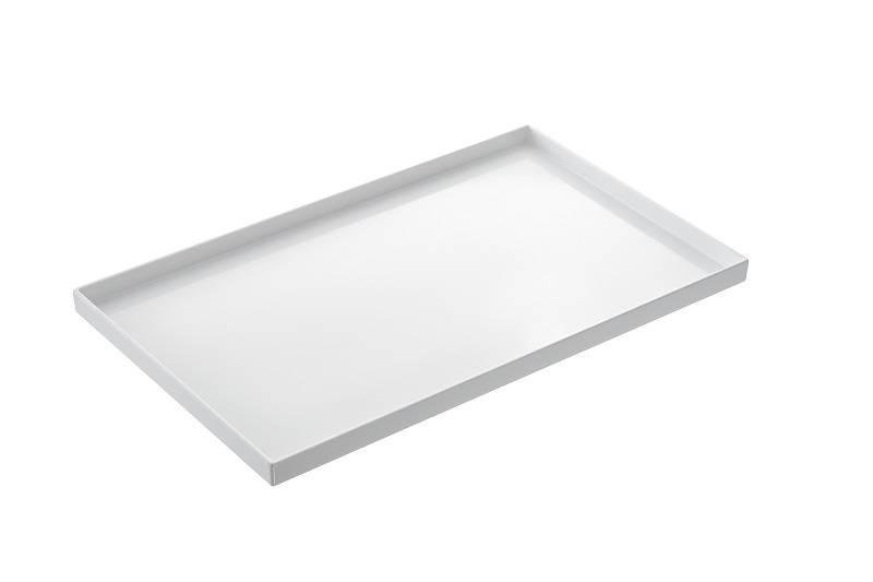 Leone Bandeja Rectangular de Melamina Gastronorm 1/3, Apta Lavavajillas, No Horno/Microondas, 32,5x17,6x3 cm