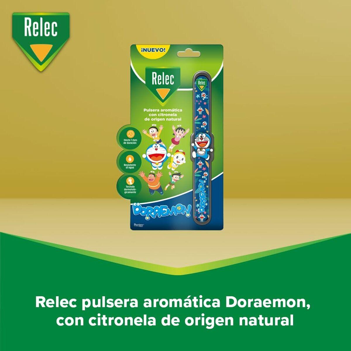 Relec Pulsera Antimosquitos Infantil Doraemon con Citronella - 1 unidad