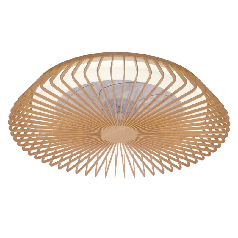 Mantra Himalaya Plafón LED Ventilador de techo madera beige 7128