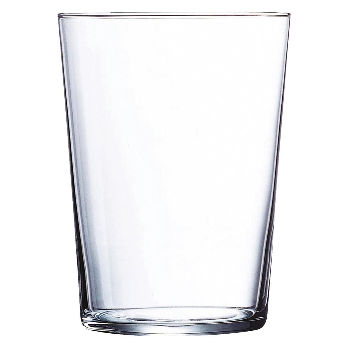 Luminarc Vaso Alto Vidrio Sidra Gigante 53 cL Transparente Pack 24 Unidades Apto Lavavajillas Fabricado en Francia
