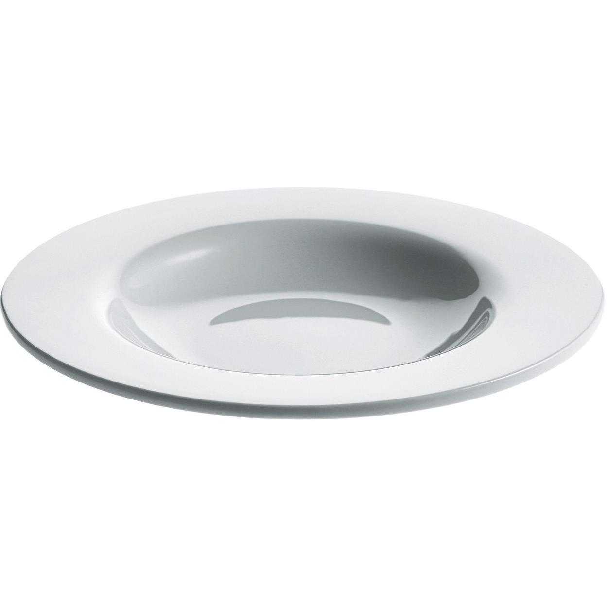 Alessi AJM28/2 PlateBowlCup Juego de 4 Cuencos de Sopa de Porcelana Blanca - Diseñado por Jasper Morrison