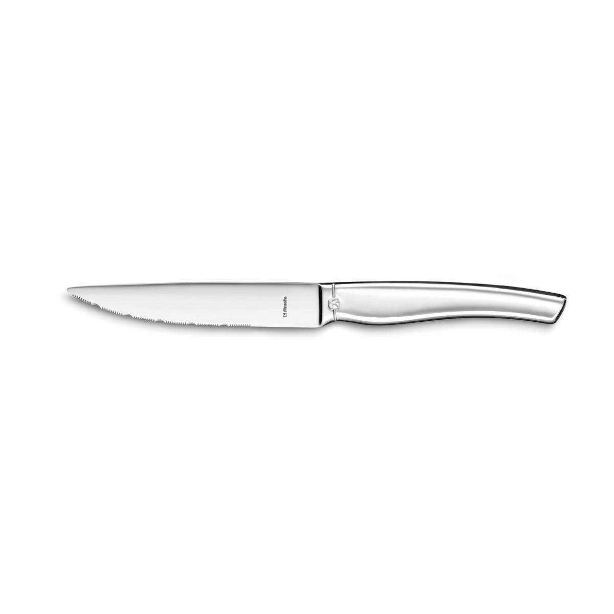 Amefa Cuchillo Chuletero Goliath Acero Inoxidable 25 cm para Carne, 1 Pieza, Fácil Limpieza, Apto Lavavajillas, Higiénico