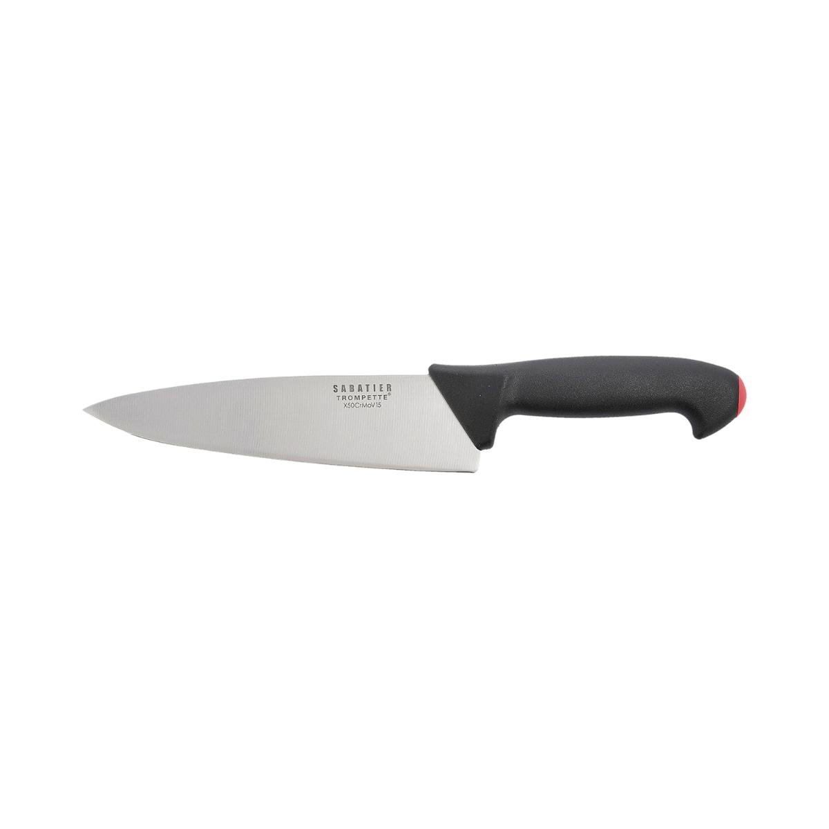 Sabatier Pro Tech Cuchillo de Chef 20 cm | Extra-afilado Acero Mov | Mango Ergonómico ABS Soft Touch | Garantía 25 Años | Apto Lavavajillas